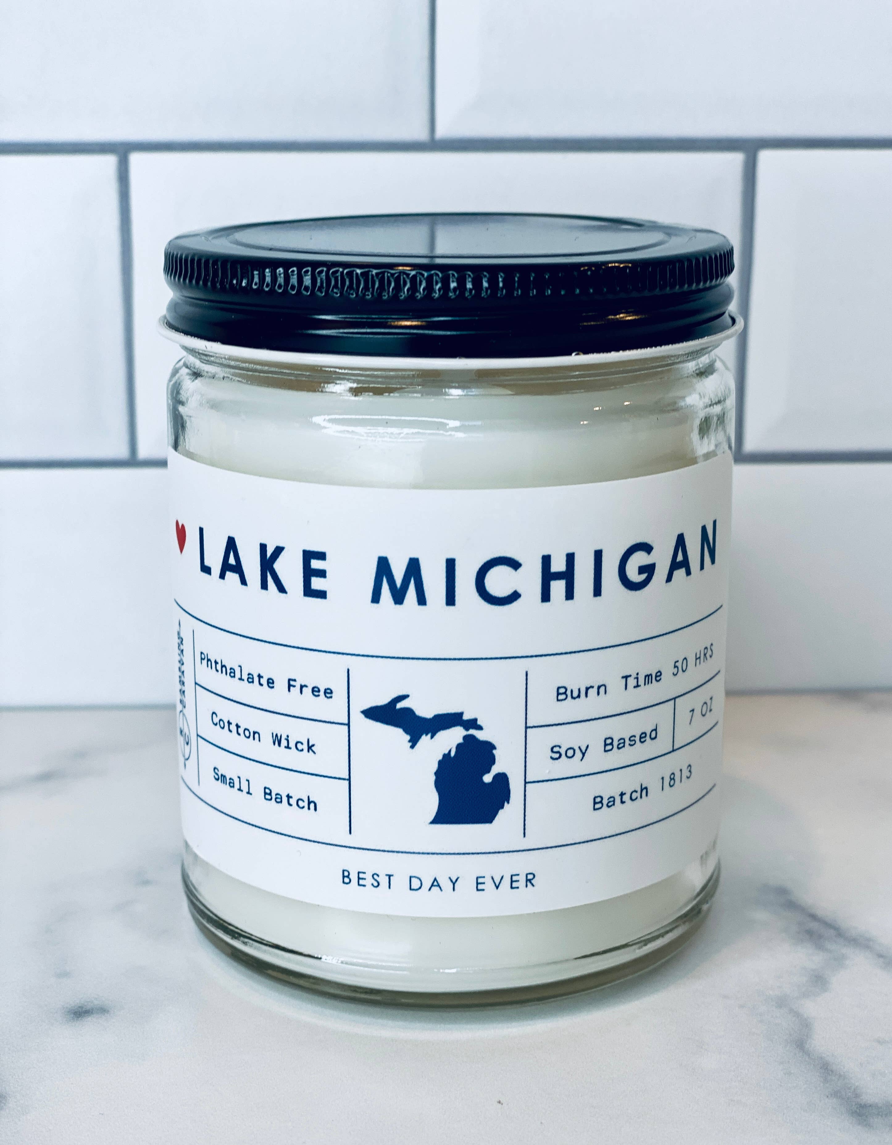Lake Michigan Candle: Cactus Flower & Jade