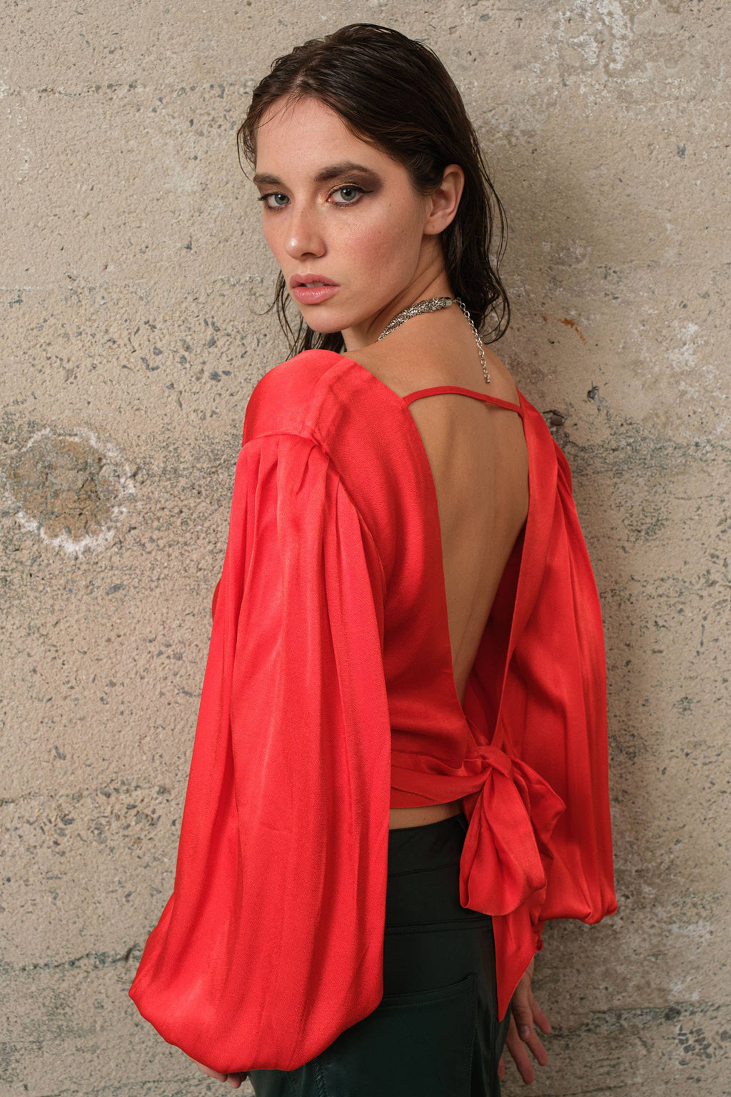 Drew | Satin Blouse