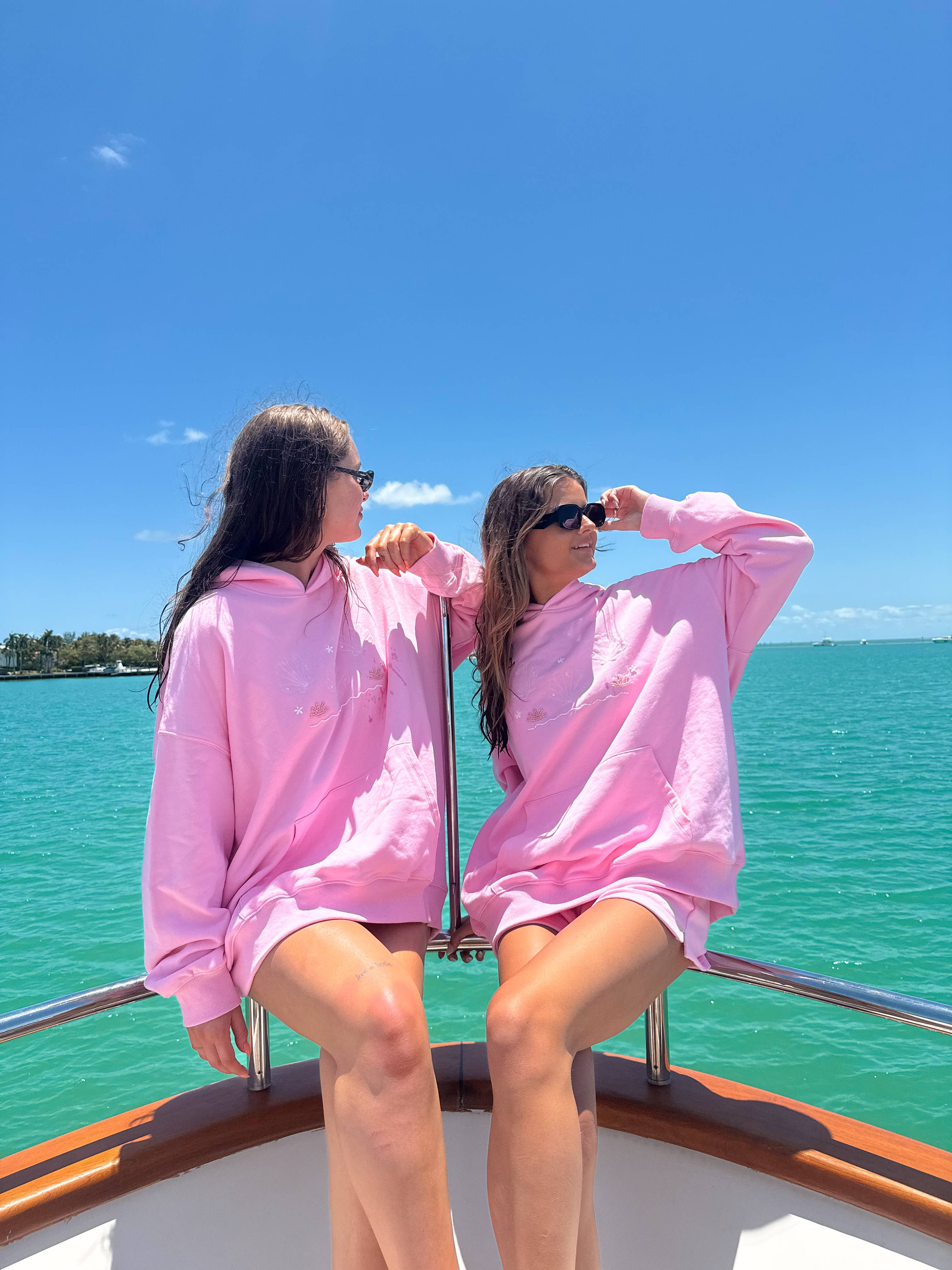 Lottie | Pink Bikini Beaded Hoodie