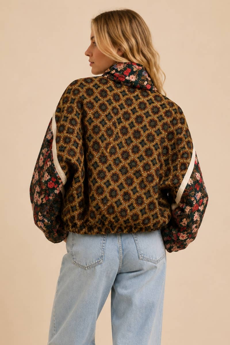 Judith | Patchwork Quilted Bomber Jacket