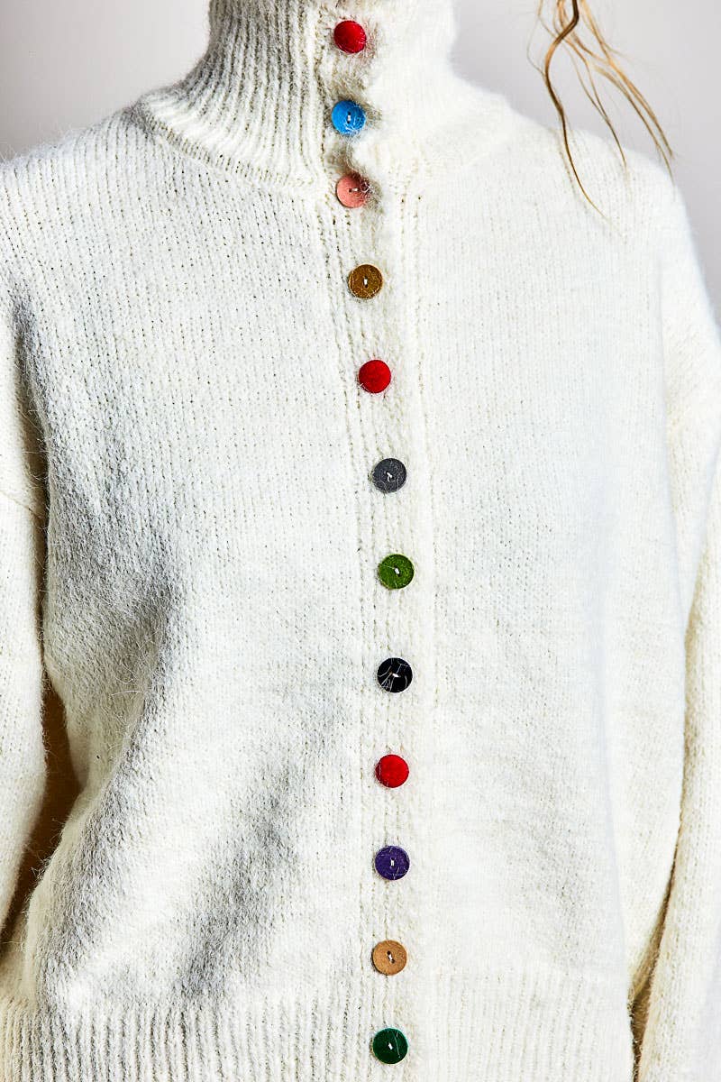 Juniper | Button Knit Cardigan Oversized Sweater
