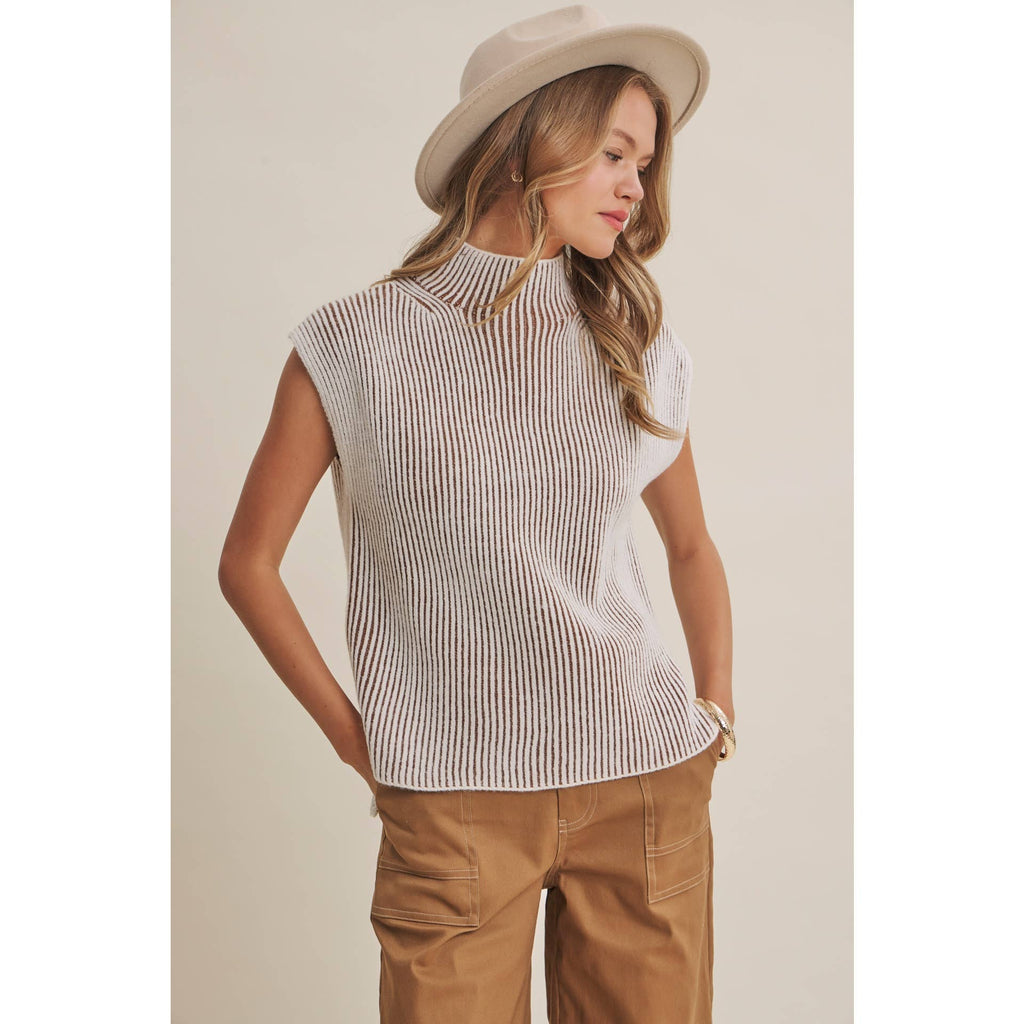 Desert Trail | Mock Neck Sweater Vest