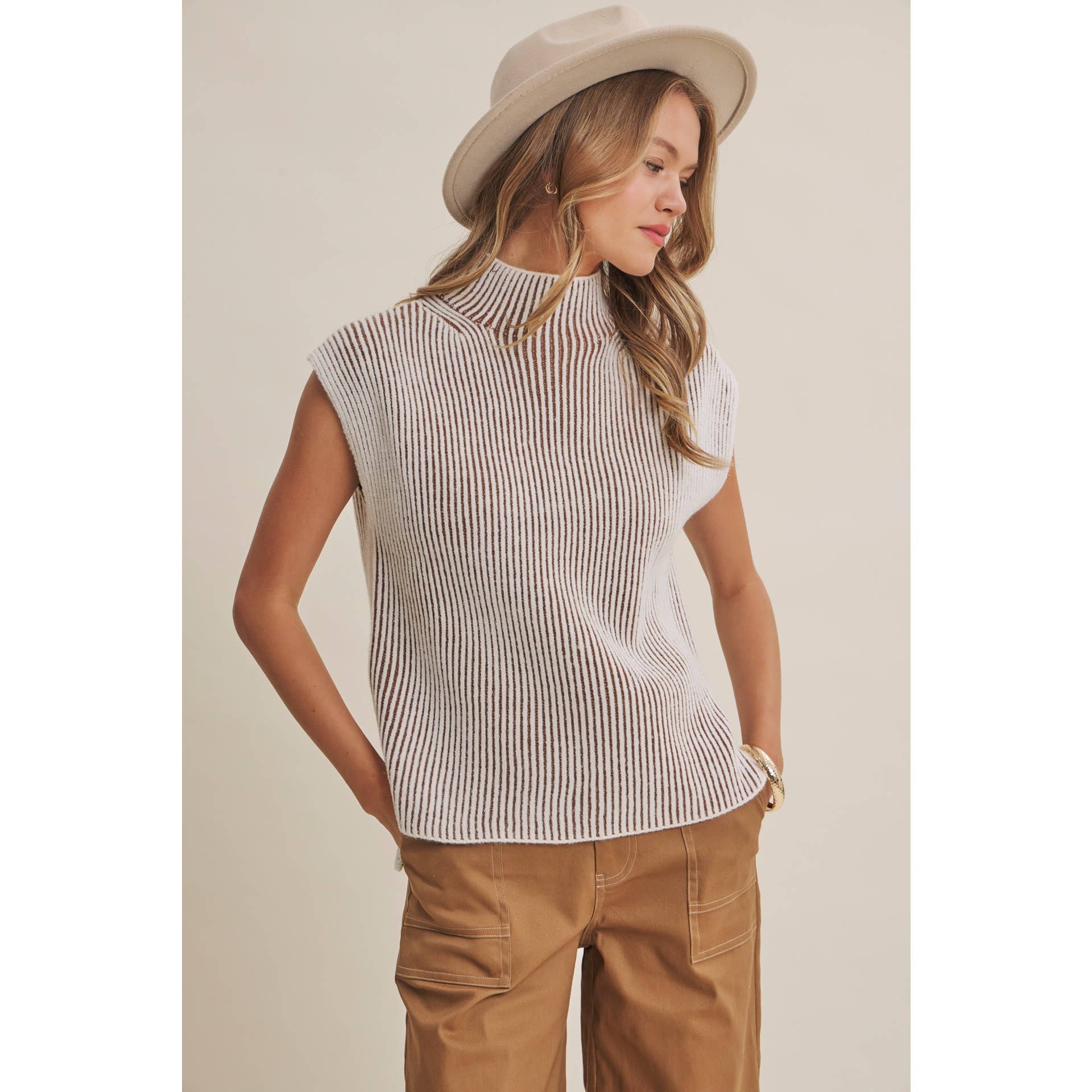 Desert Trail | Mock Neck Sweater Vest