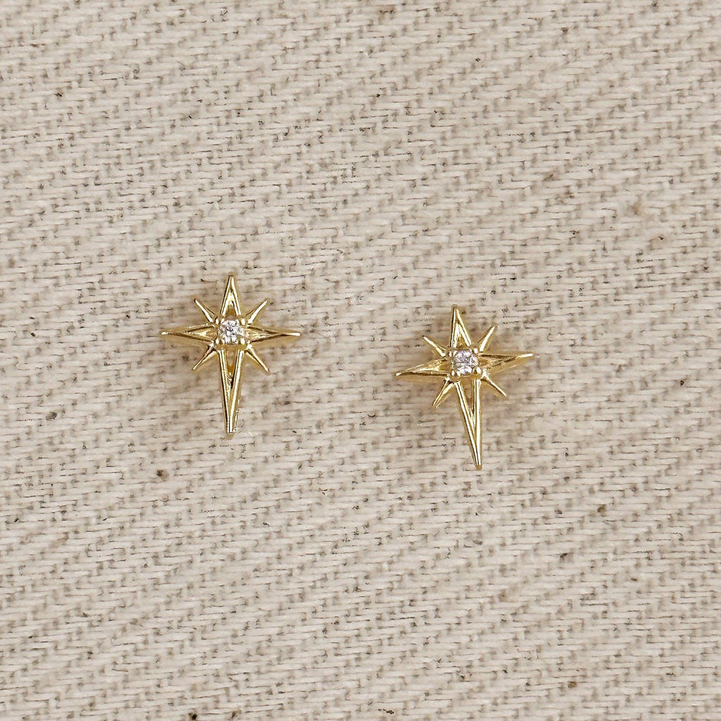 Della | 18k Gold Filled Starburst Stud