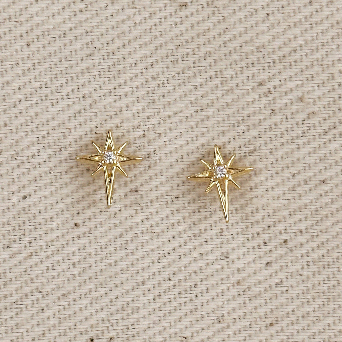 Della | 18k Gold Filled Starburst Stud