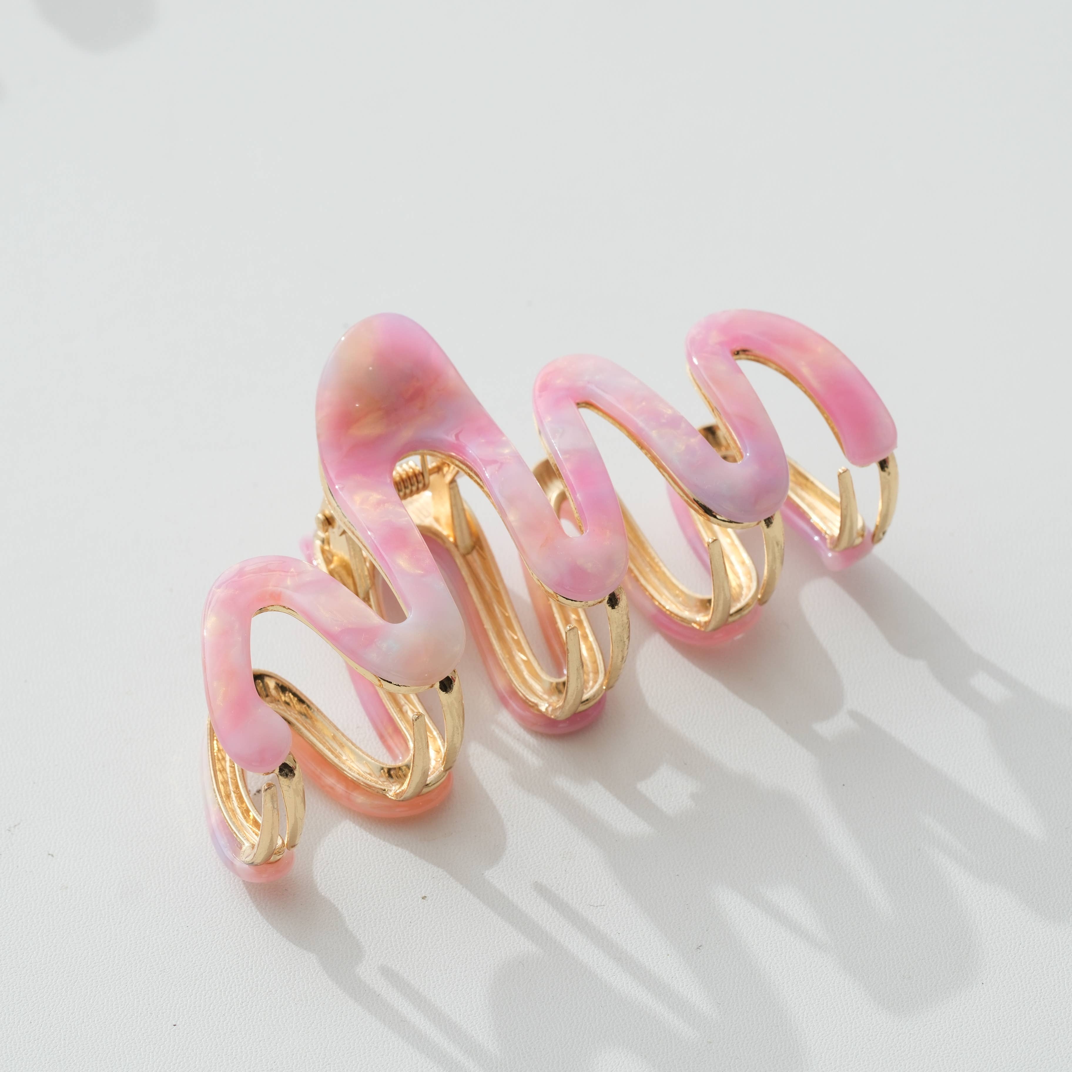 Willow Island | Large Metal Squiggle Claw Clip