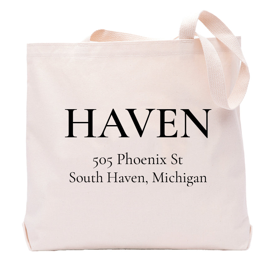 Haven Canvas Tote Bag