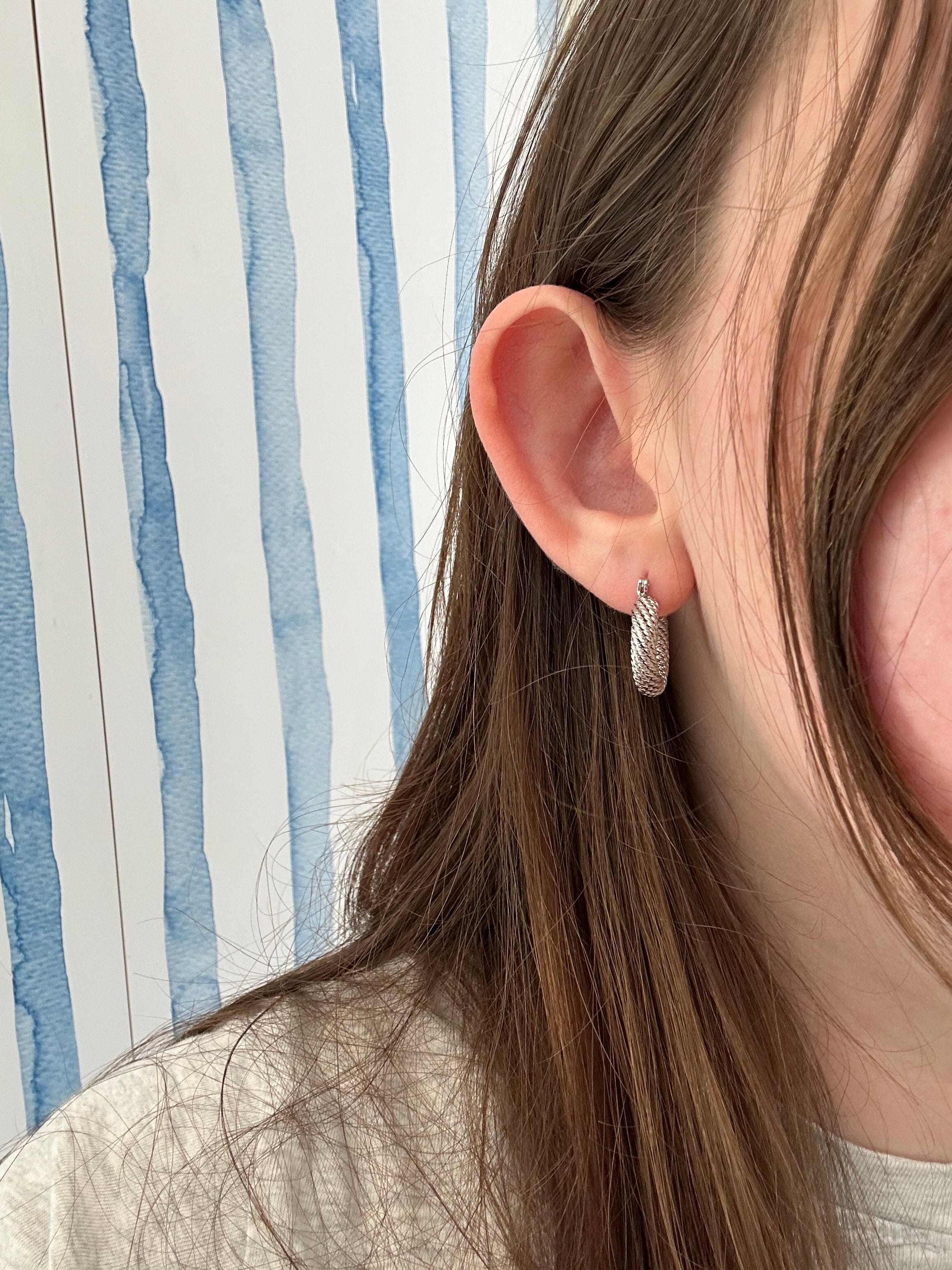 The Woven Elegance Hoop | Earrings