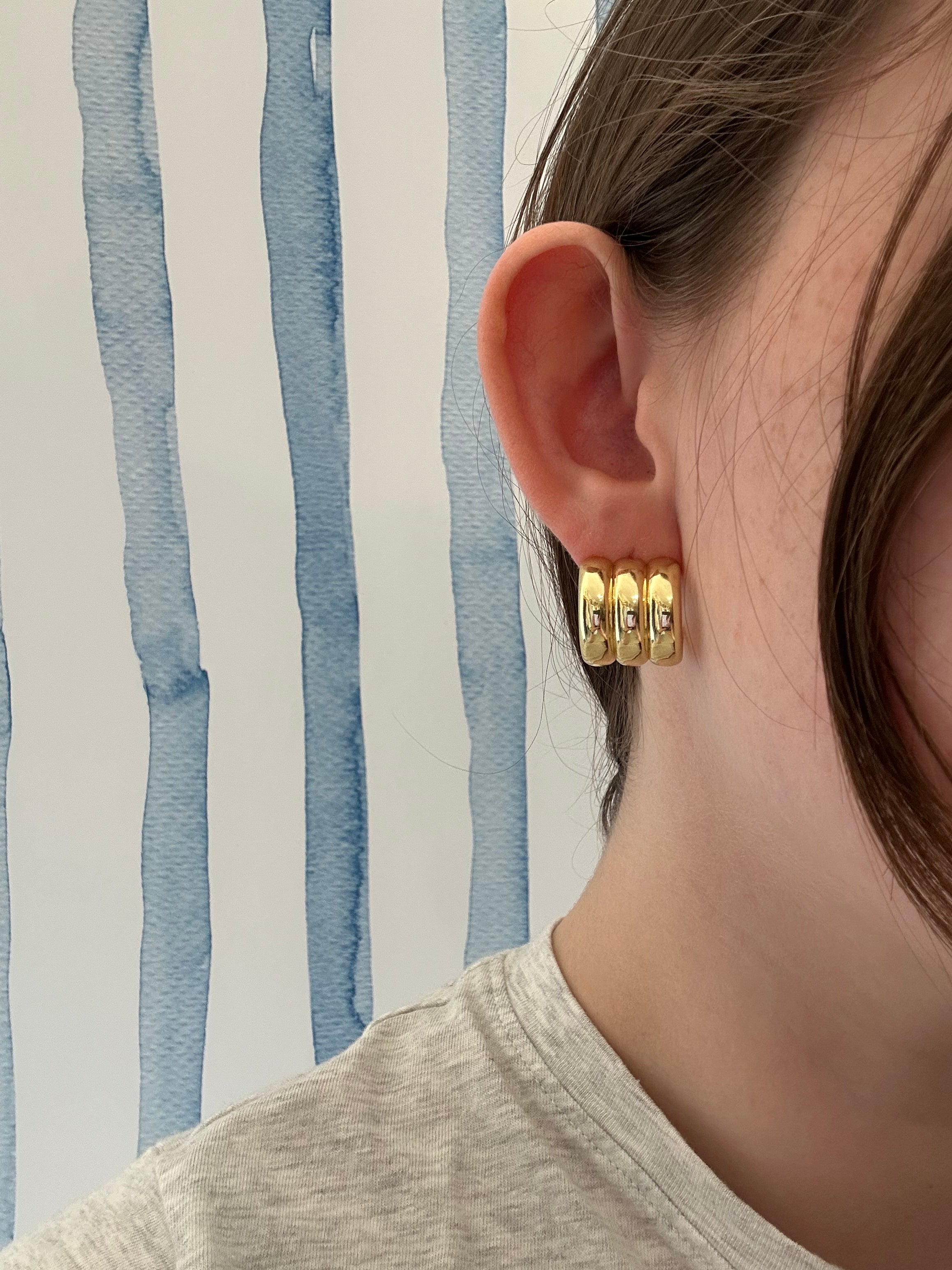 The Luxe Trio Hoop Earrings