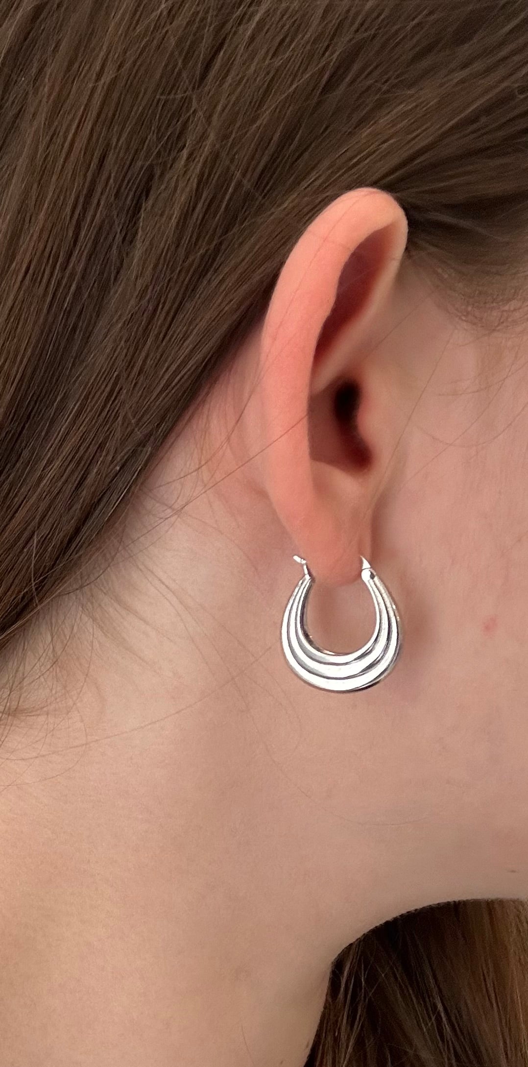 The Luna Silver Hoops | Earrings