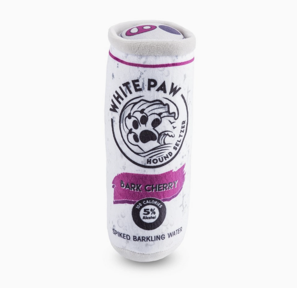 White Paw - Bark Cherry Squeaker Dog Toy