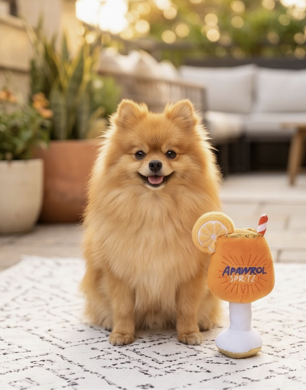 Apawrol Spritz Squeaker Dog Toy