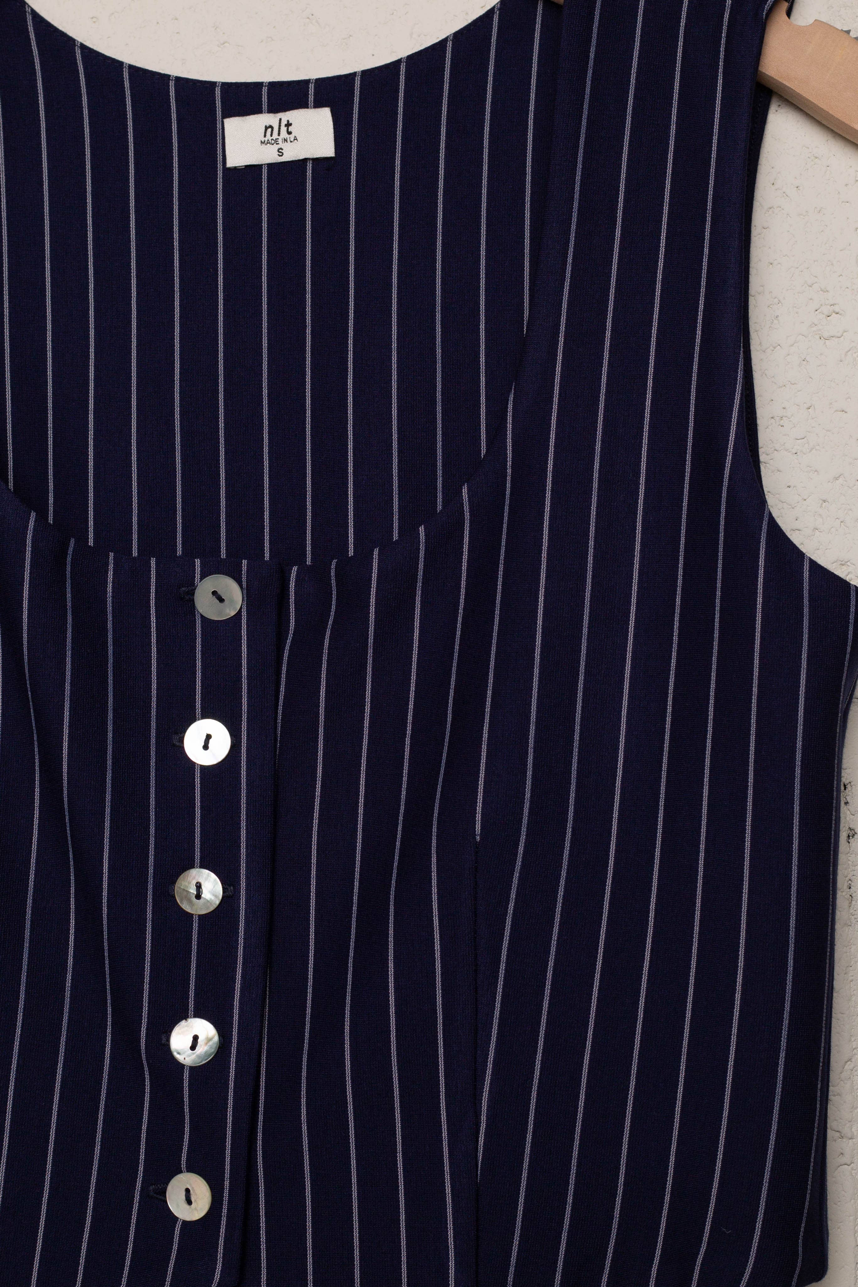 Oakley | Pinstripe Square Neck Tank Vest