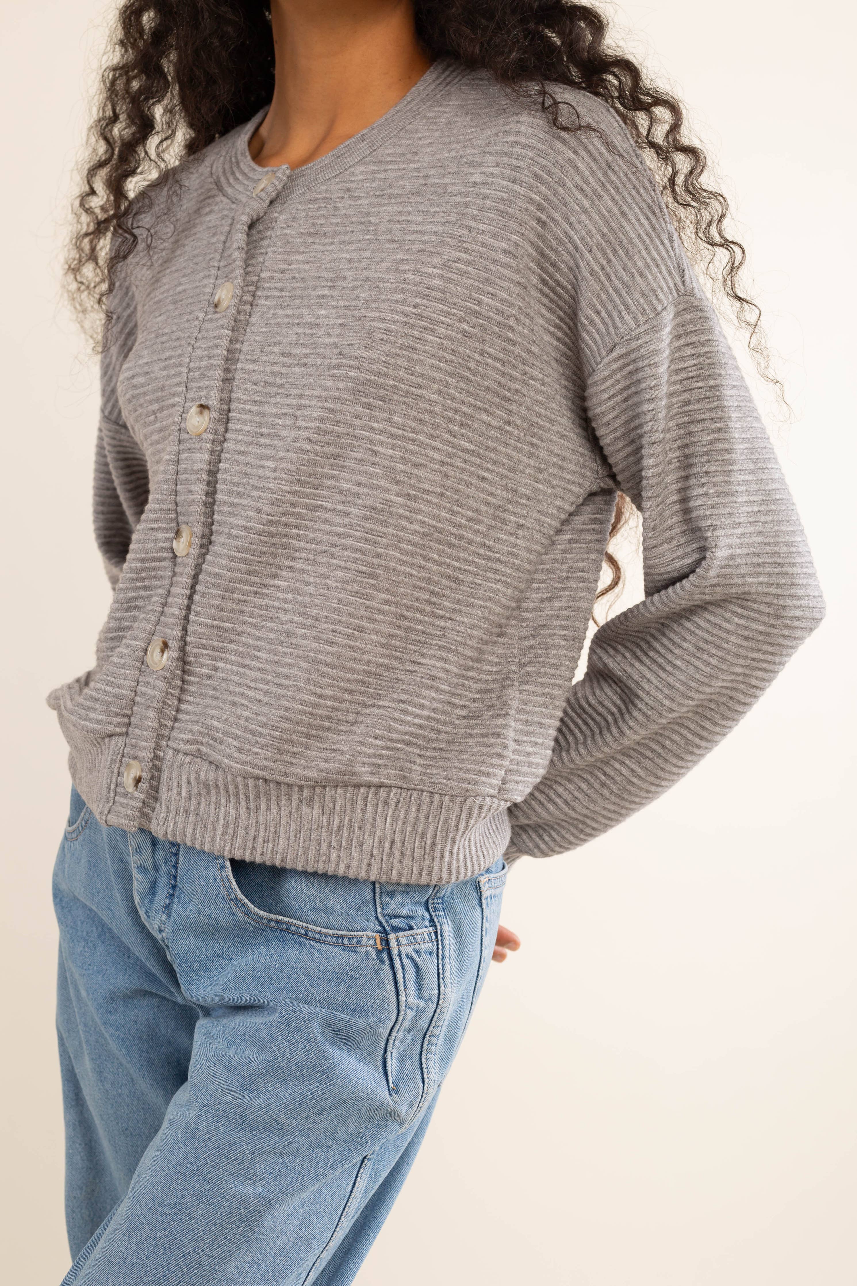 Jos | Heavy Rib Cardigan