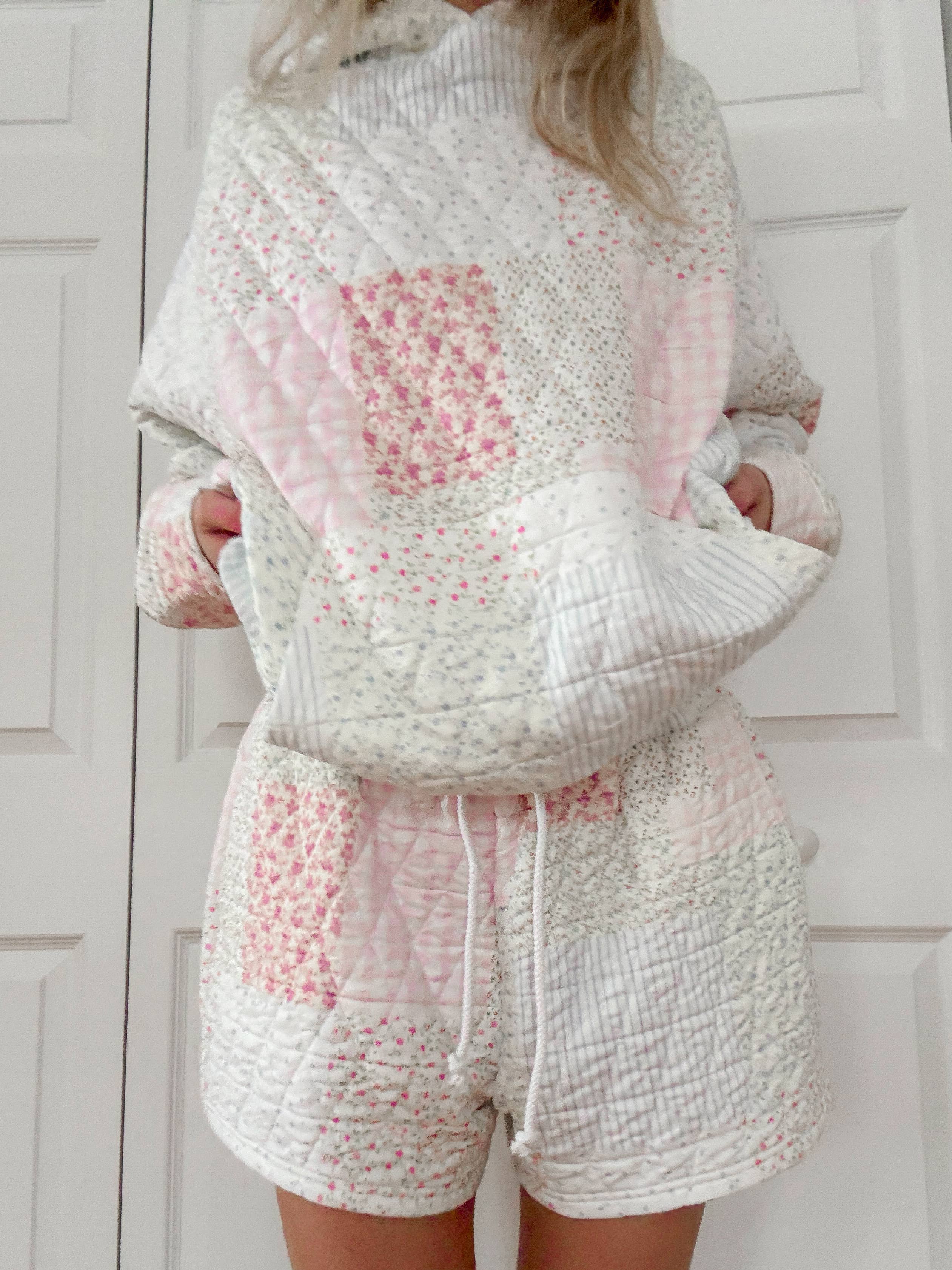 Pearl | Quilted Pastel Shorts