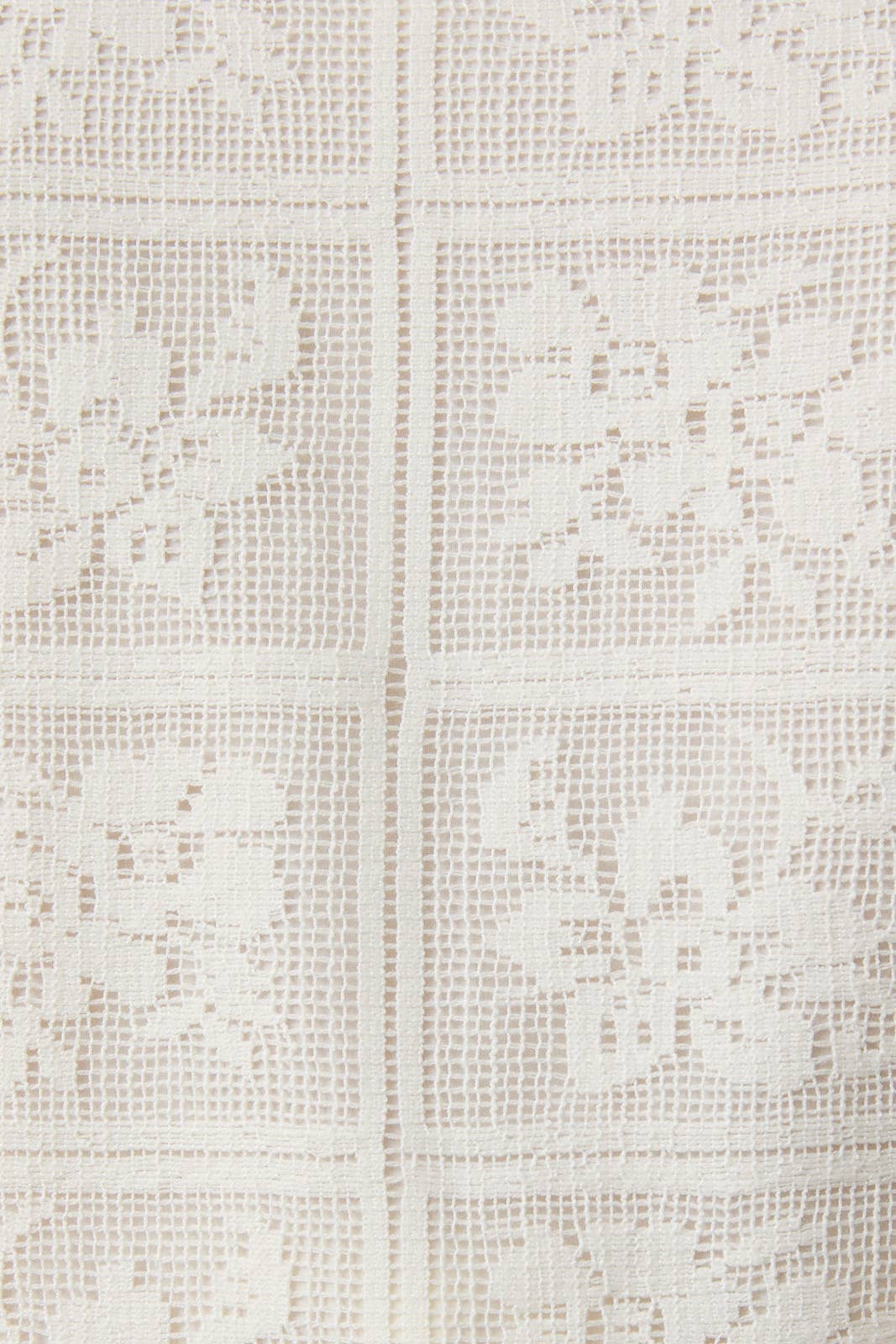 Lane | Round Neck Short Sleeve Crochet Fitted Top