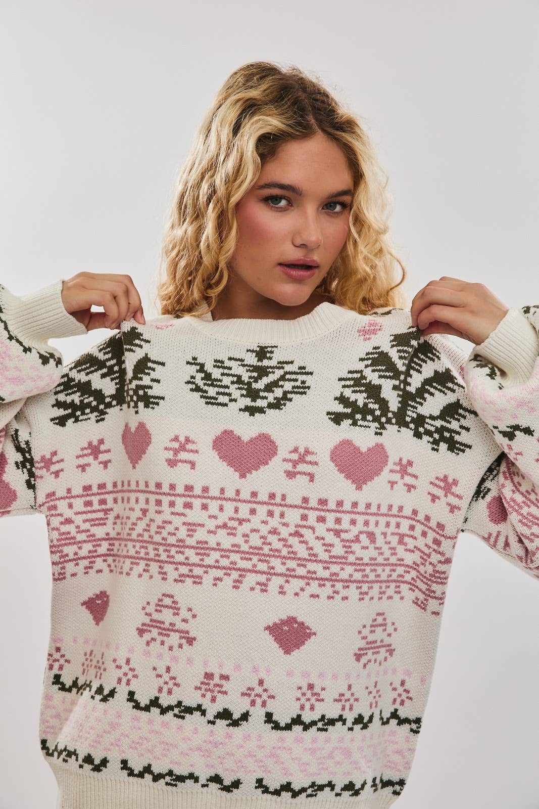 Jovie | Long Sleeve Crew Neck Christmas Sweater