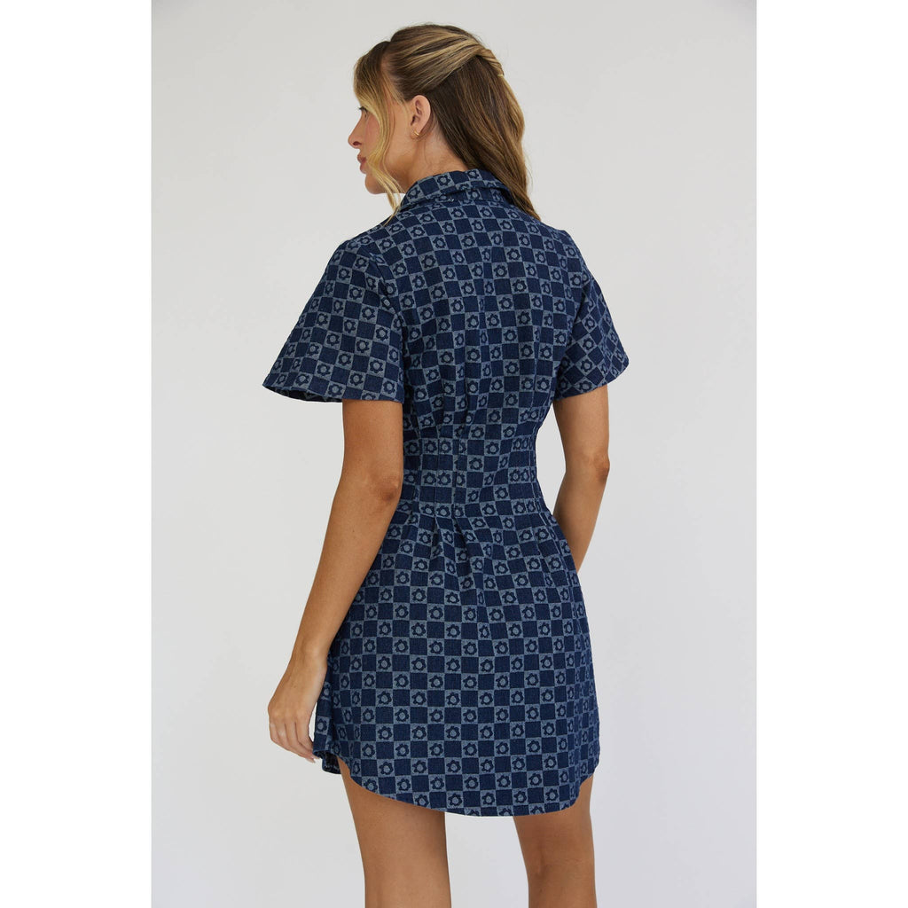 Holly | Floral Monogram Mini Dress
