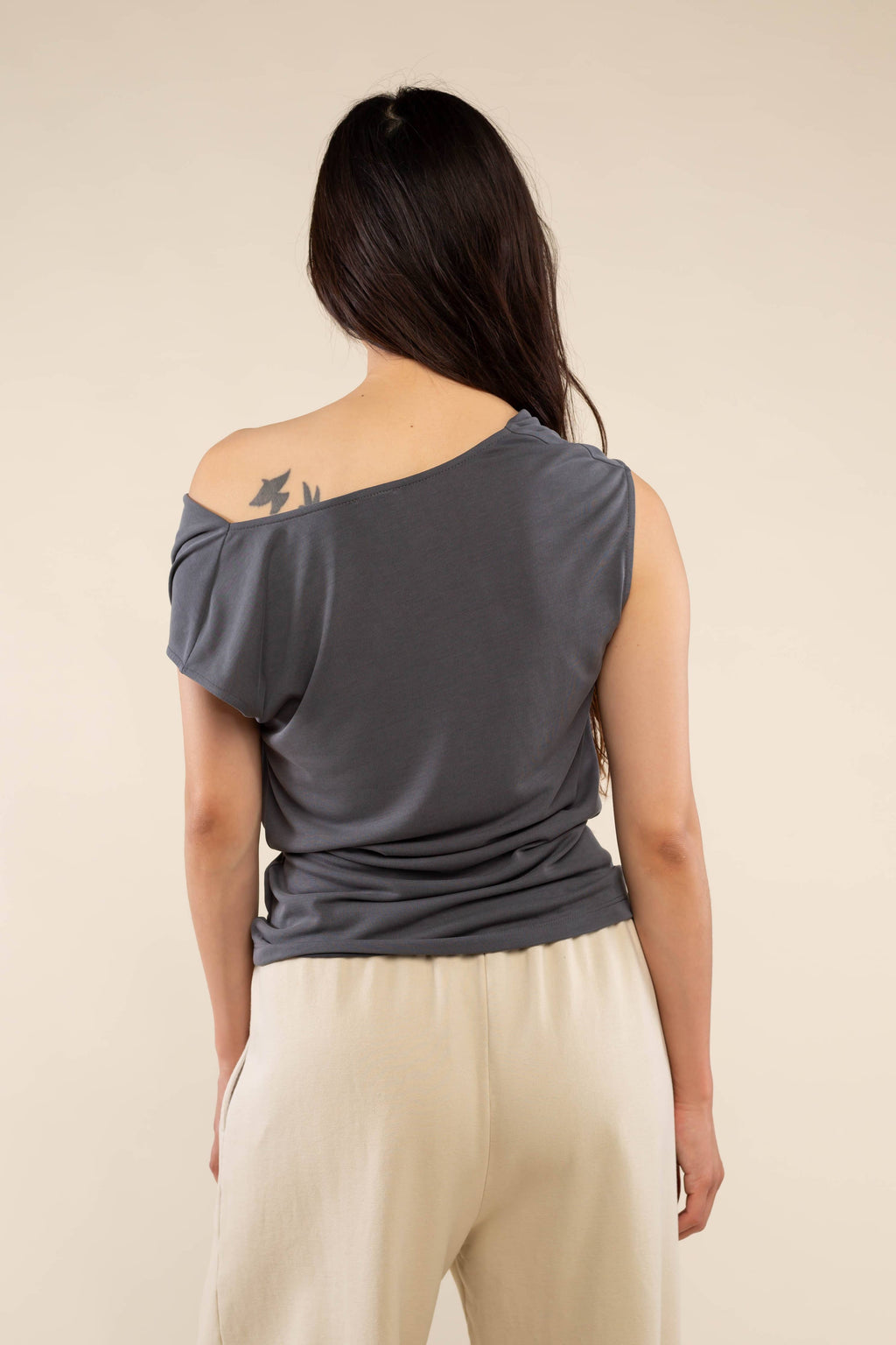 Sato Cupro | Cowl Neck Top