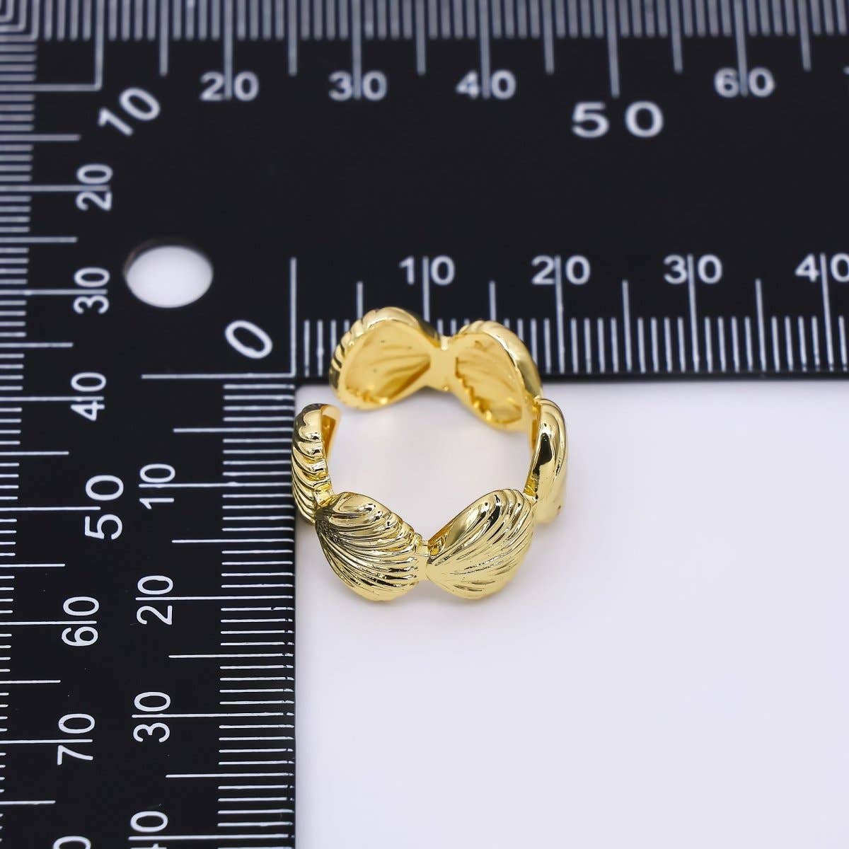 24K Gold Filled Linked Sea Clam Shell Adjustable