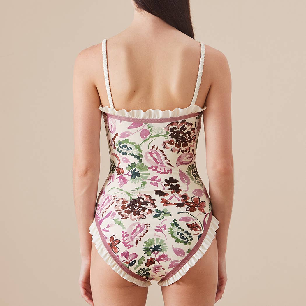 Annabelle | Reversible Ruffle One Piece Swimsuit