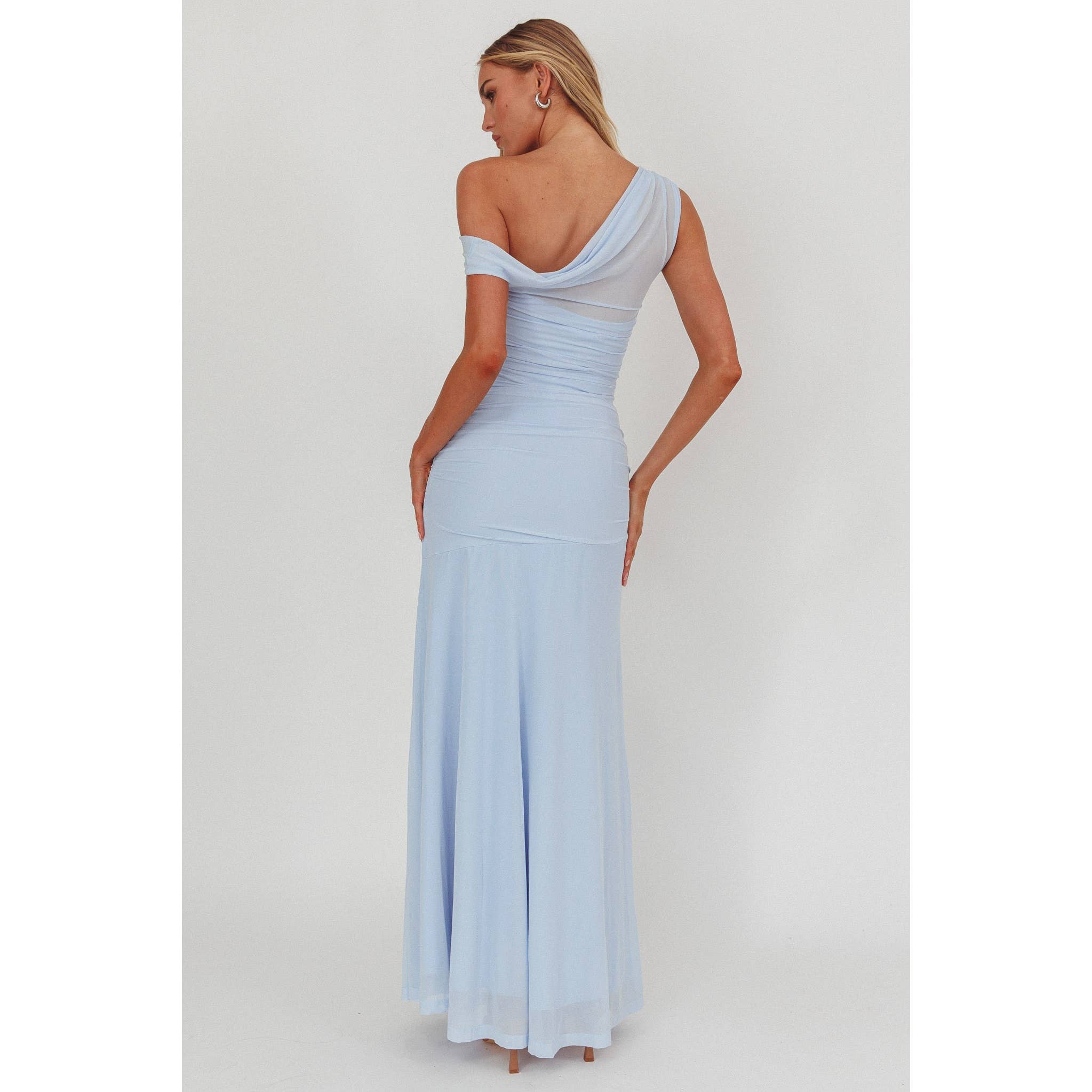 Kailani | One Shoulder Sheer Maxi Dress