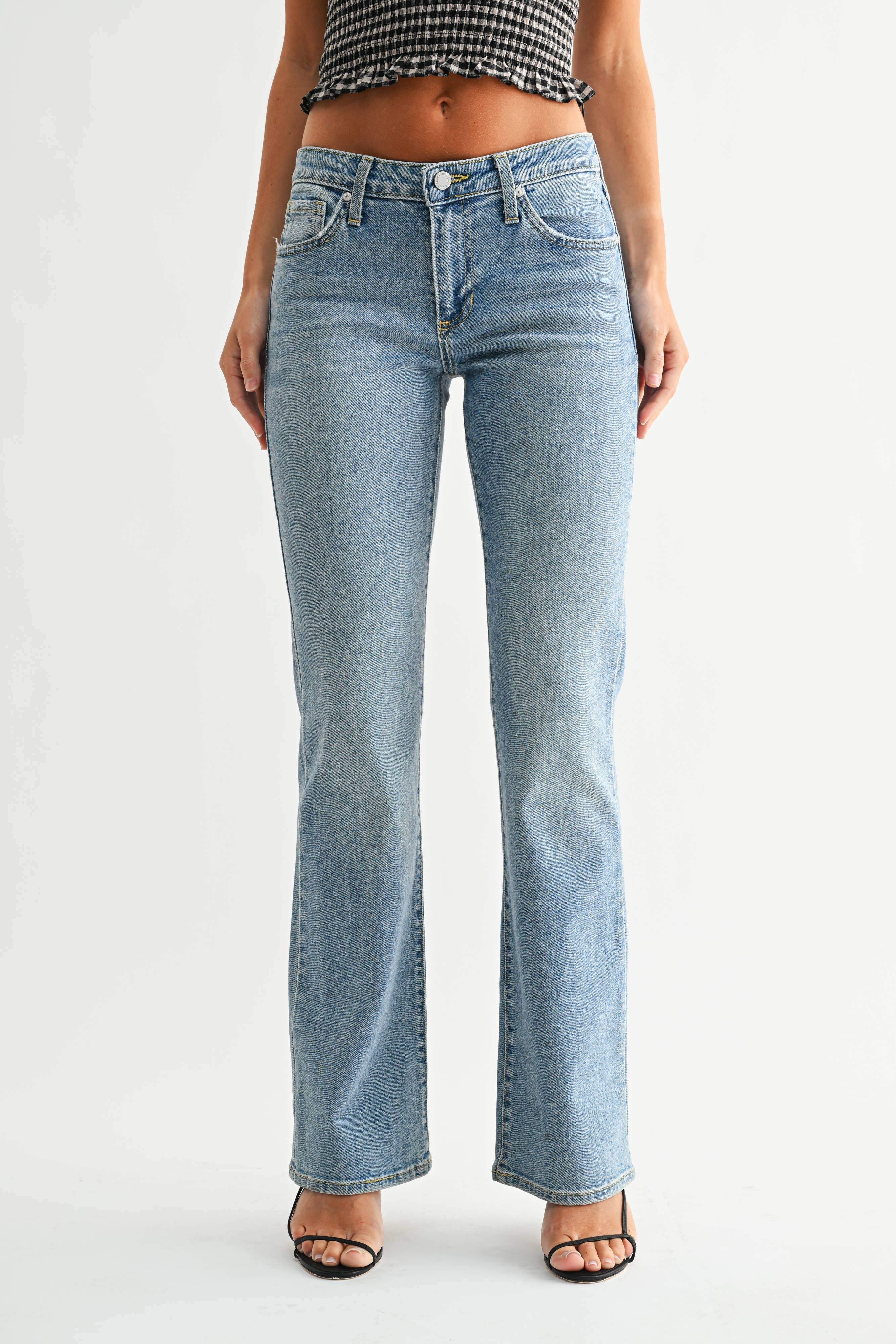 Belle | Low Rise Vintage Slim Bootcut