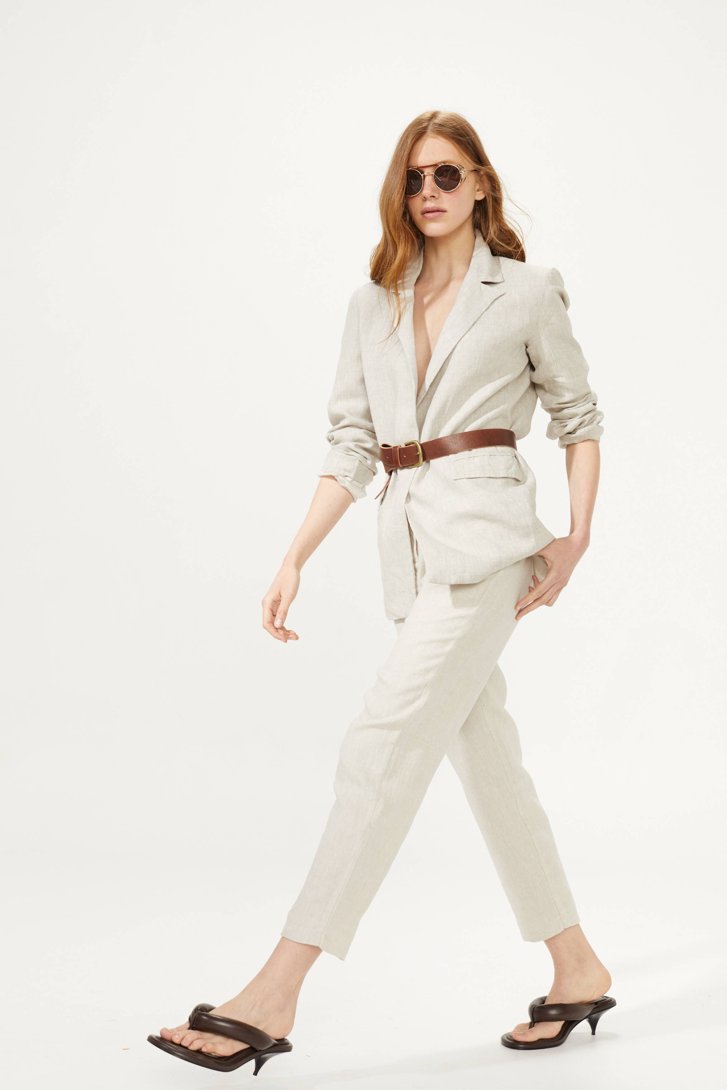 Sky Linen Blazer
