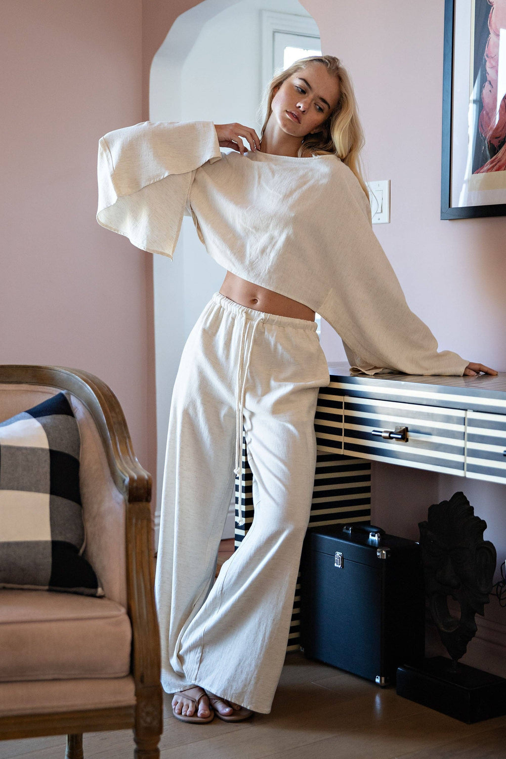 Zendaya | 100% Linen Lounge Set