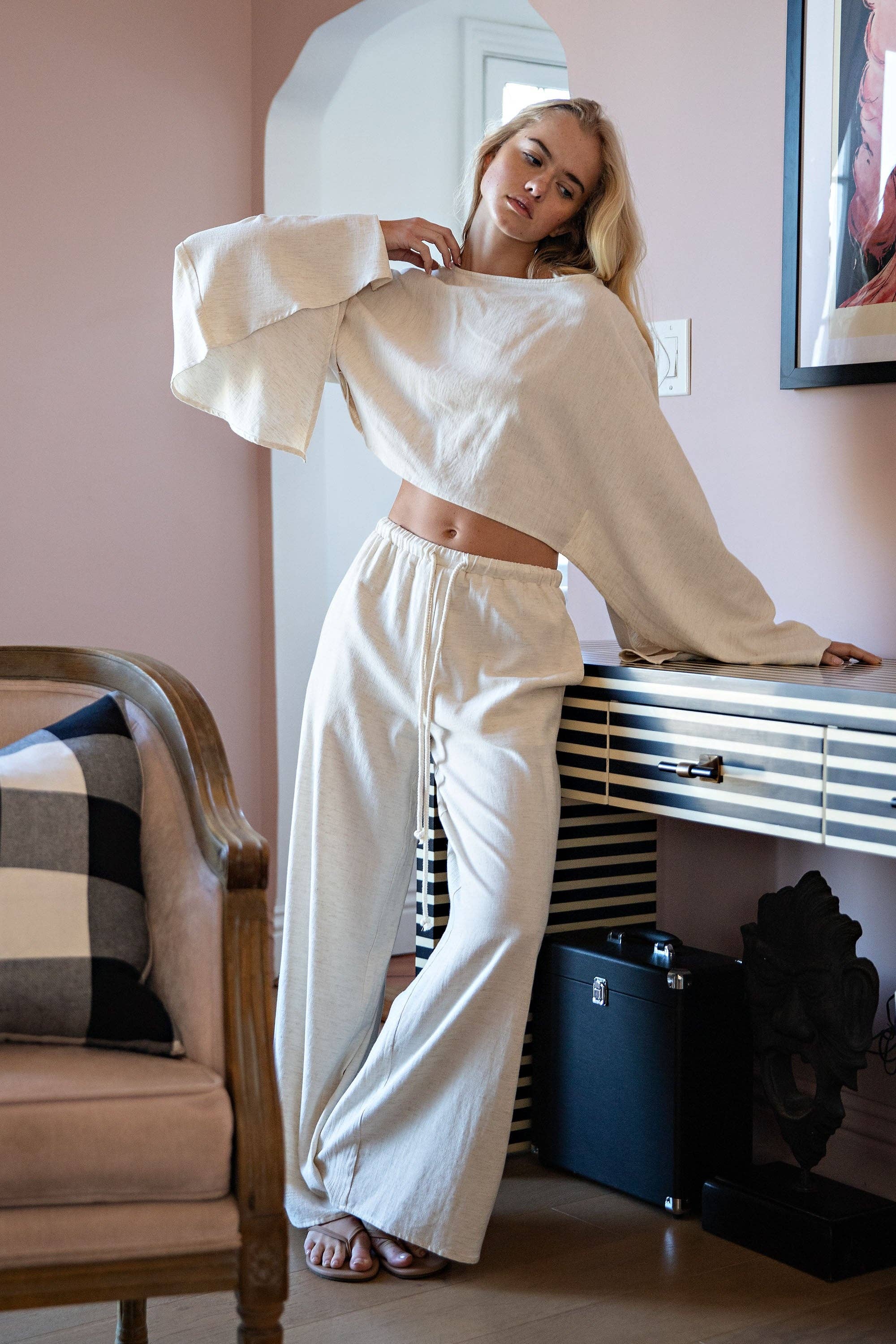 Zendaya | 100% Linen Lounge Set