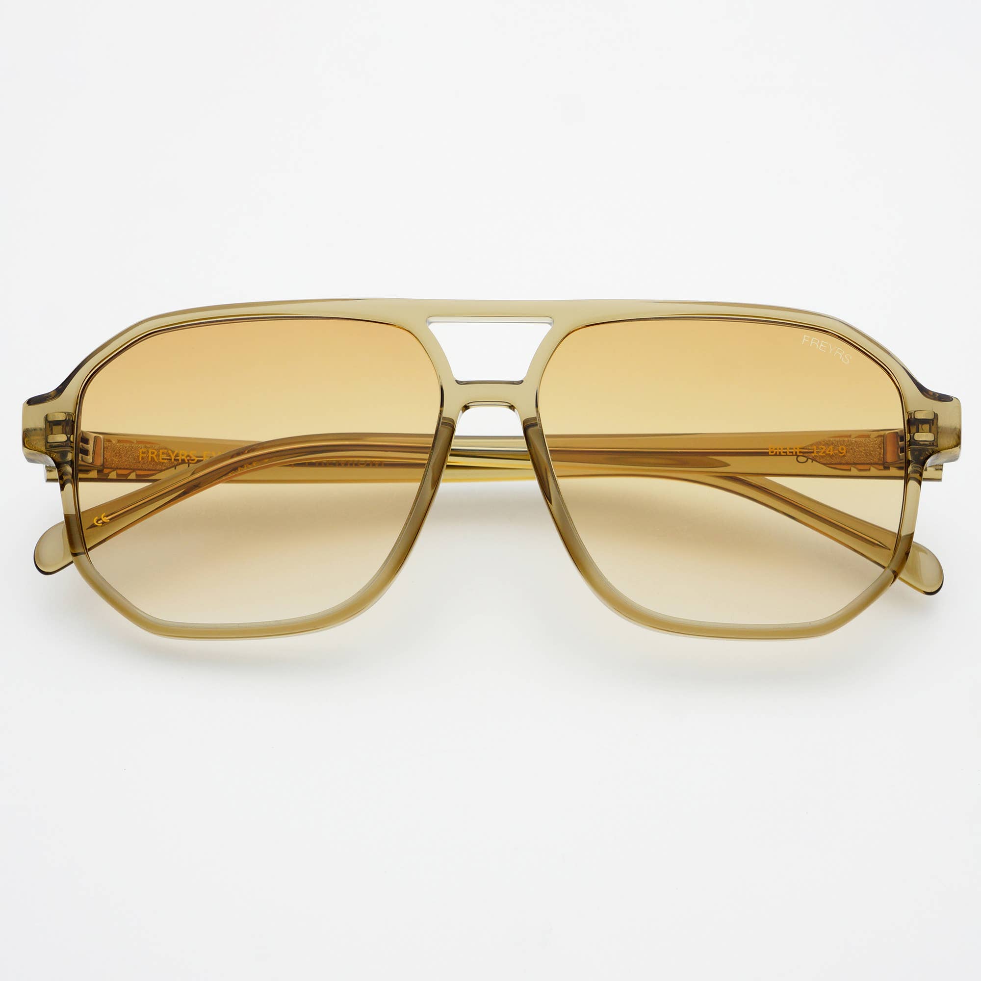 Billie ( NEW ) Unisex Aviator Sunglasses | Olive