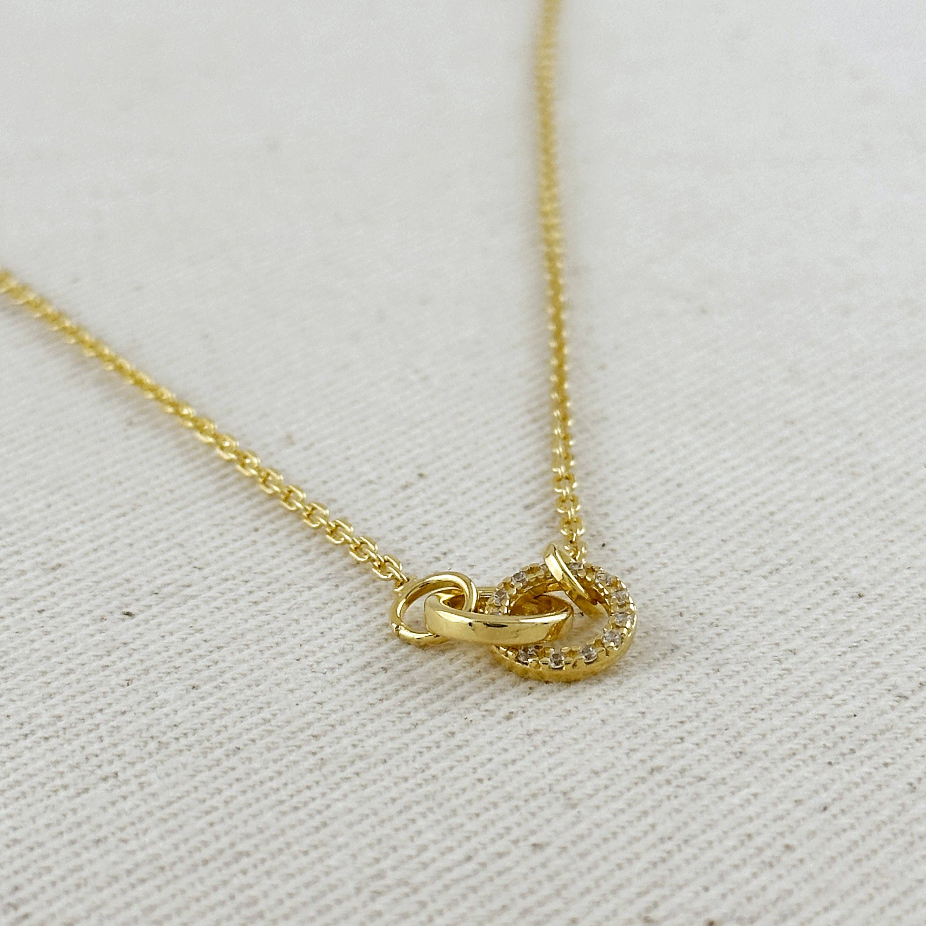 Lucinda | 18k Gold Filled Linked CZ Necklace