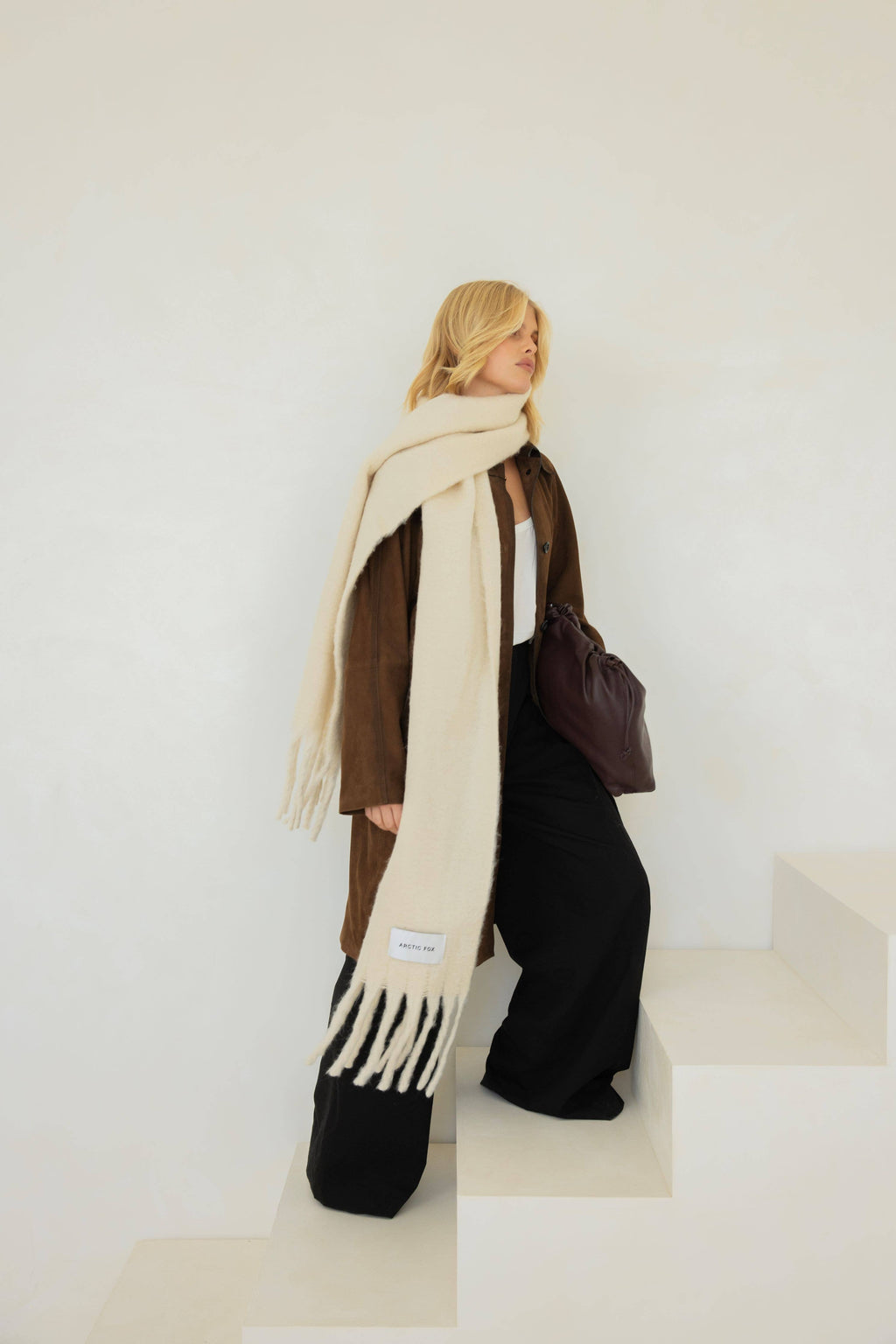 The Reykjavik Scarf | 100% Recycled - Pebble Beige