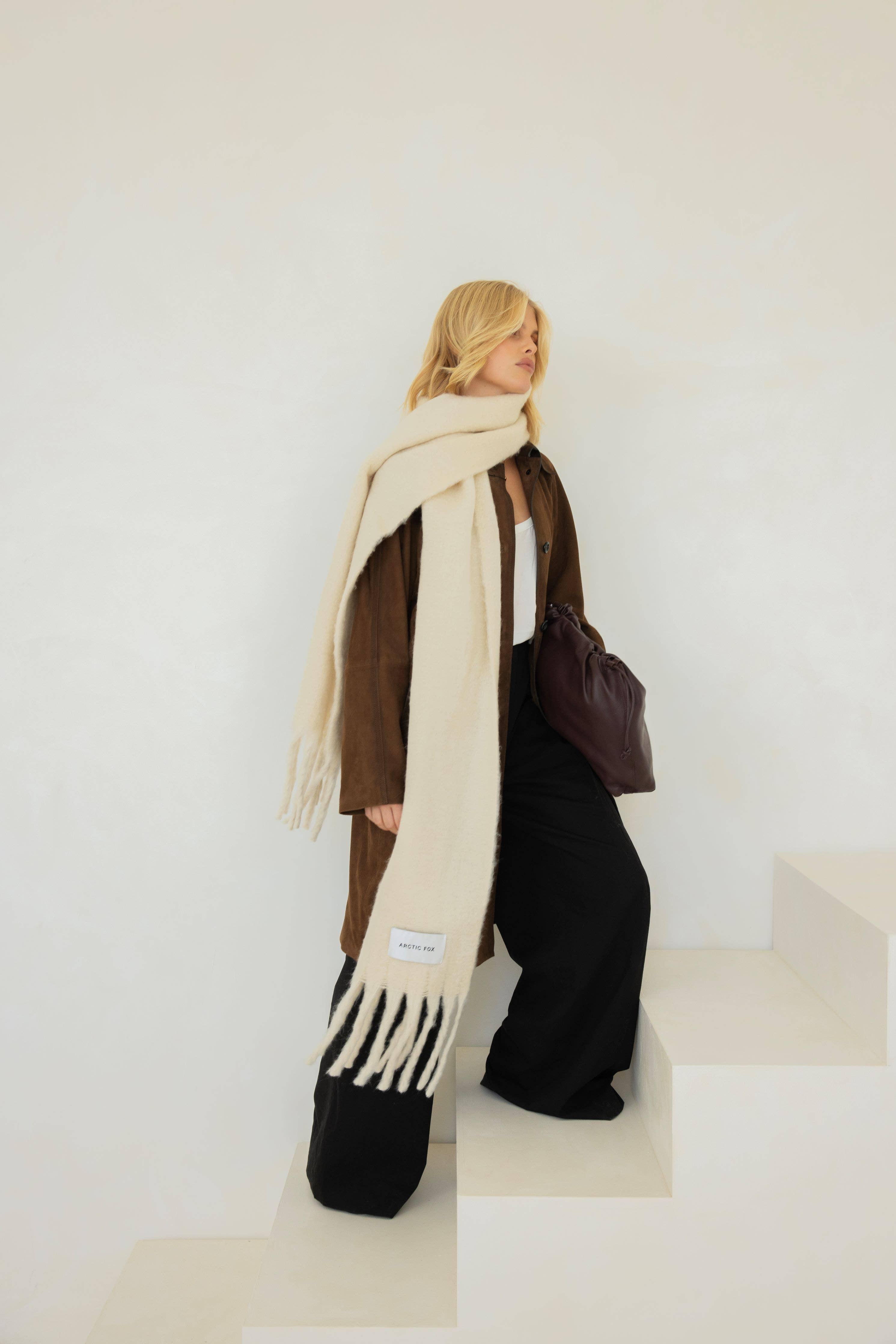 The Reykjavik Scarf | 100% Recycled - Pebble Beige