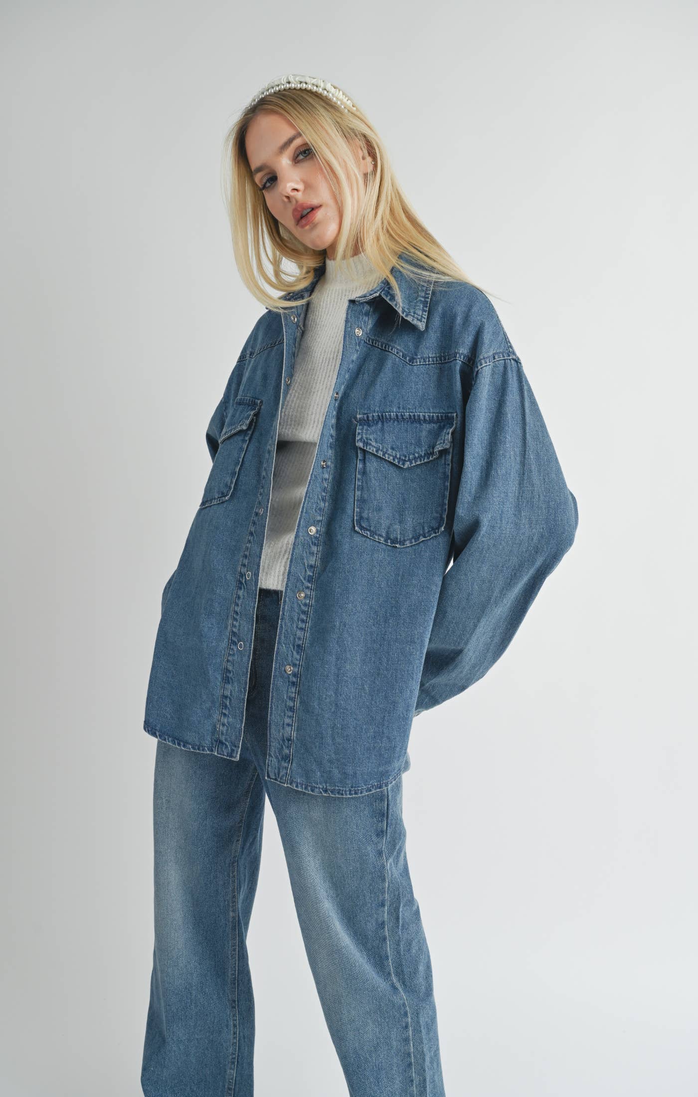 Selfless Oversized Denim Shacket