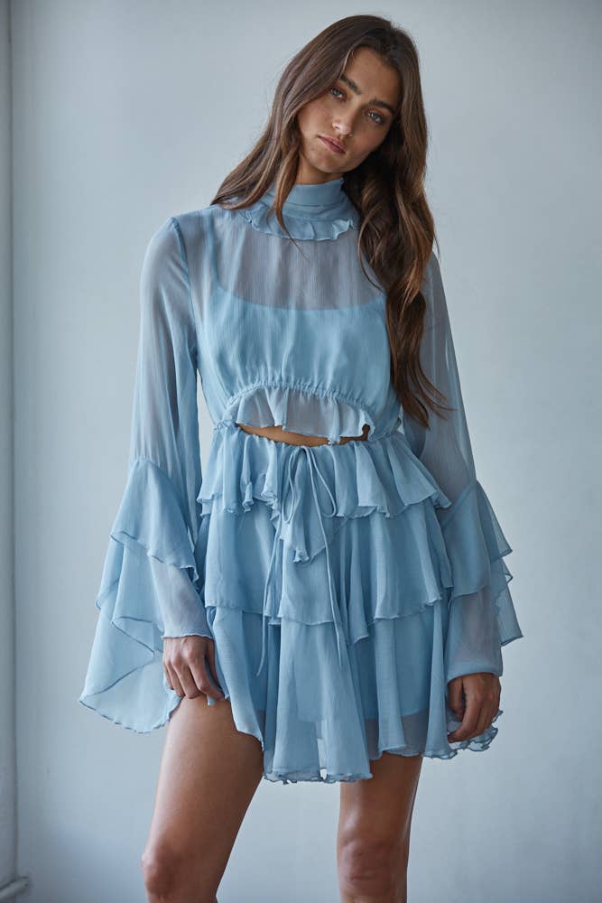 Clarke | Woven Ruffle Tiered Mini