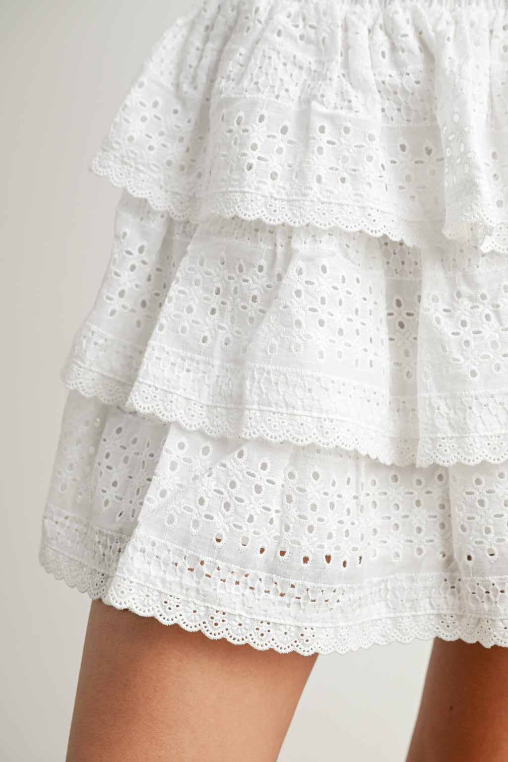 Chloe | Stretch-Waist Tiered Skirt