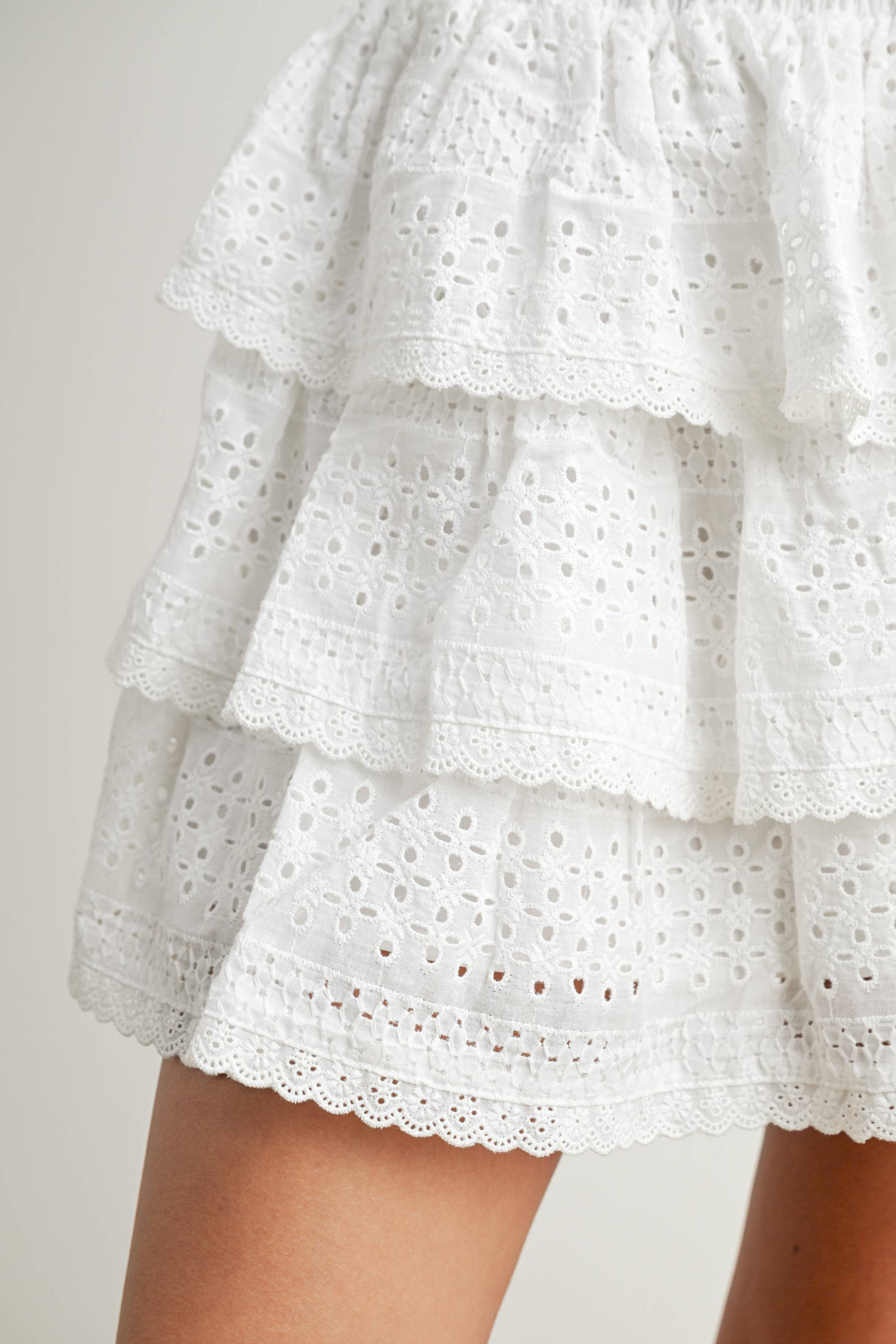 Chloe | Stretch-Waist Tiered Skirt