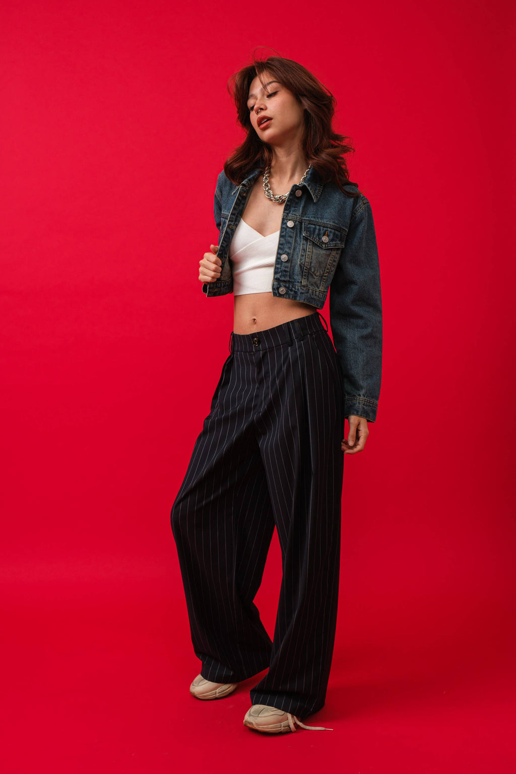 Calla | Denim Crop Jacket