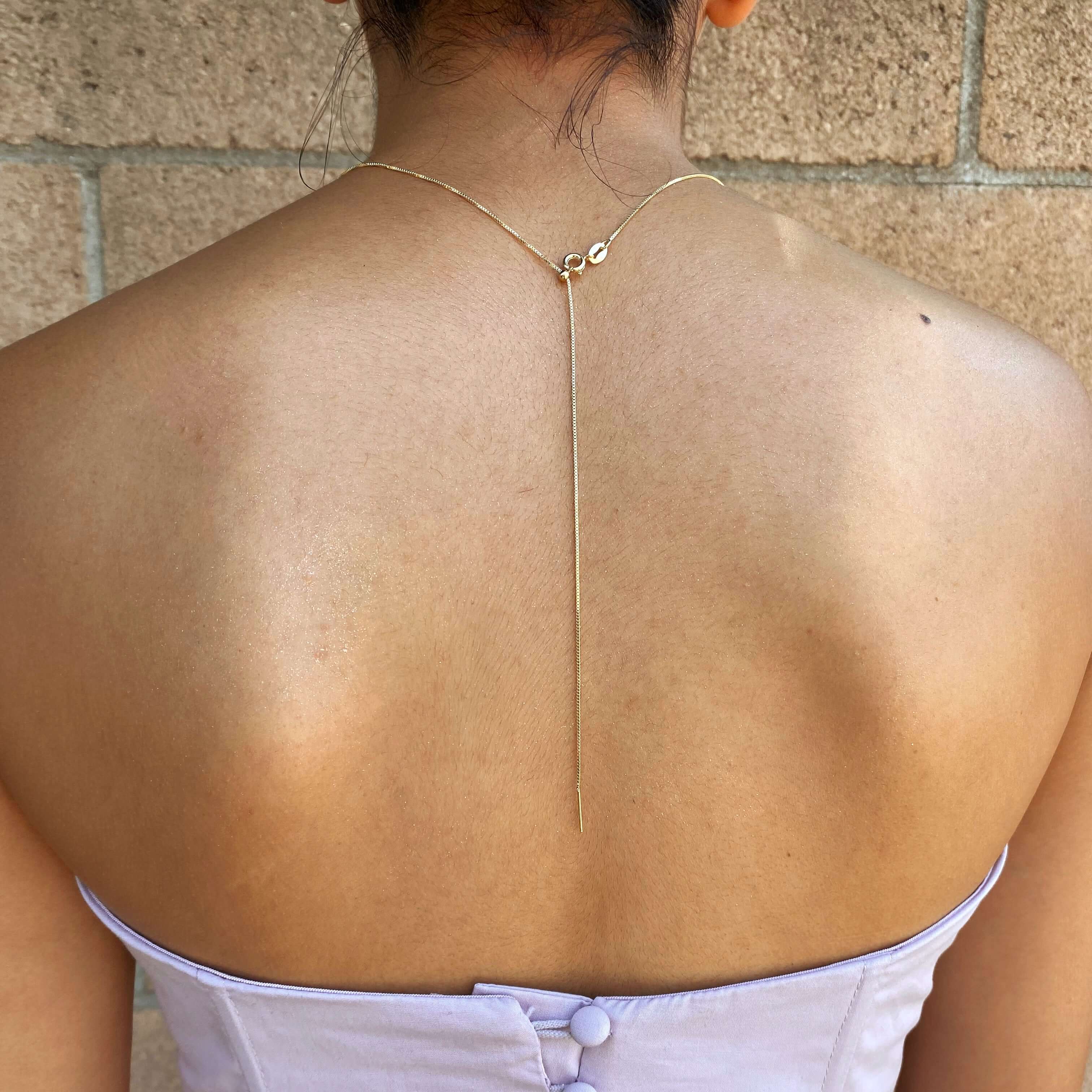 18k Gold Filled Adjustable Sizing Necklace