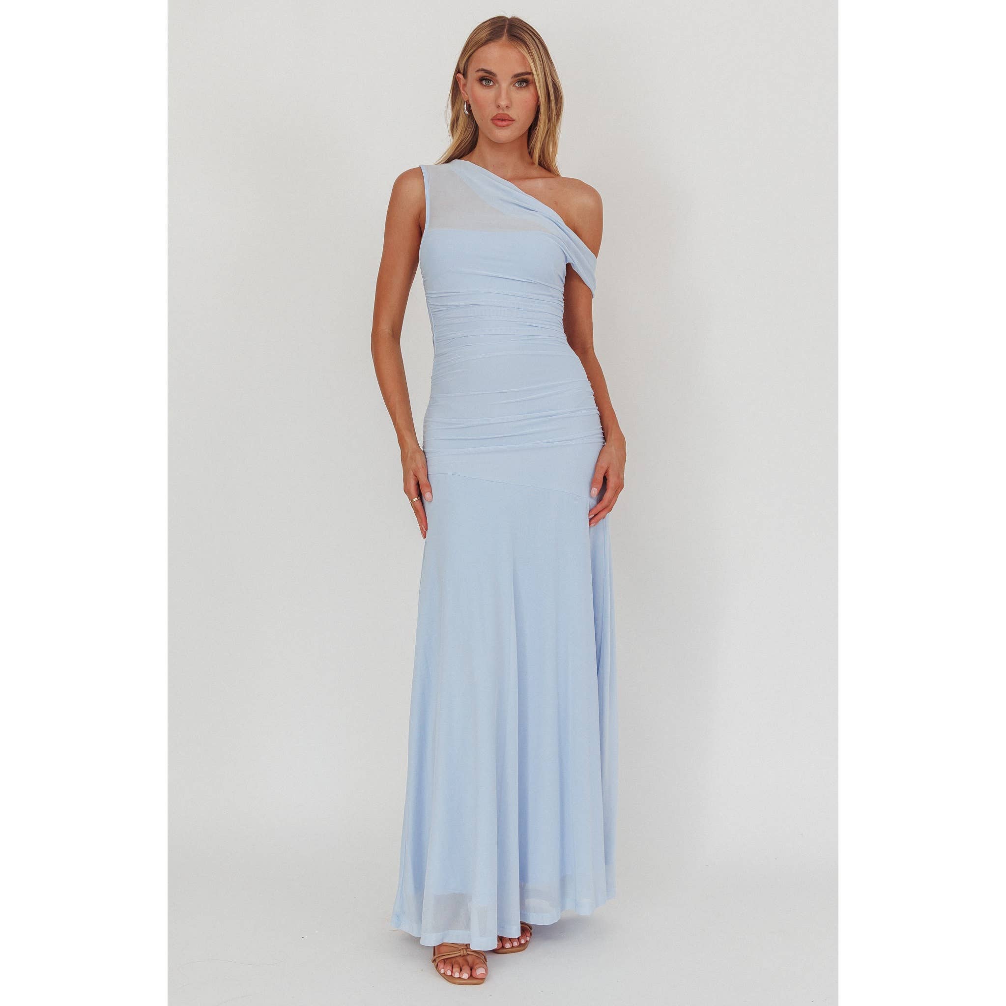 Kailani | One Shoulder Sheer Maxi Dress