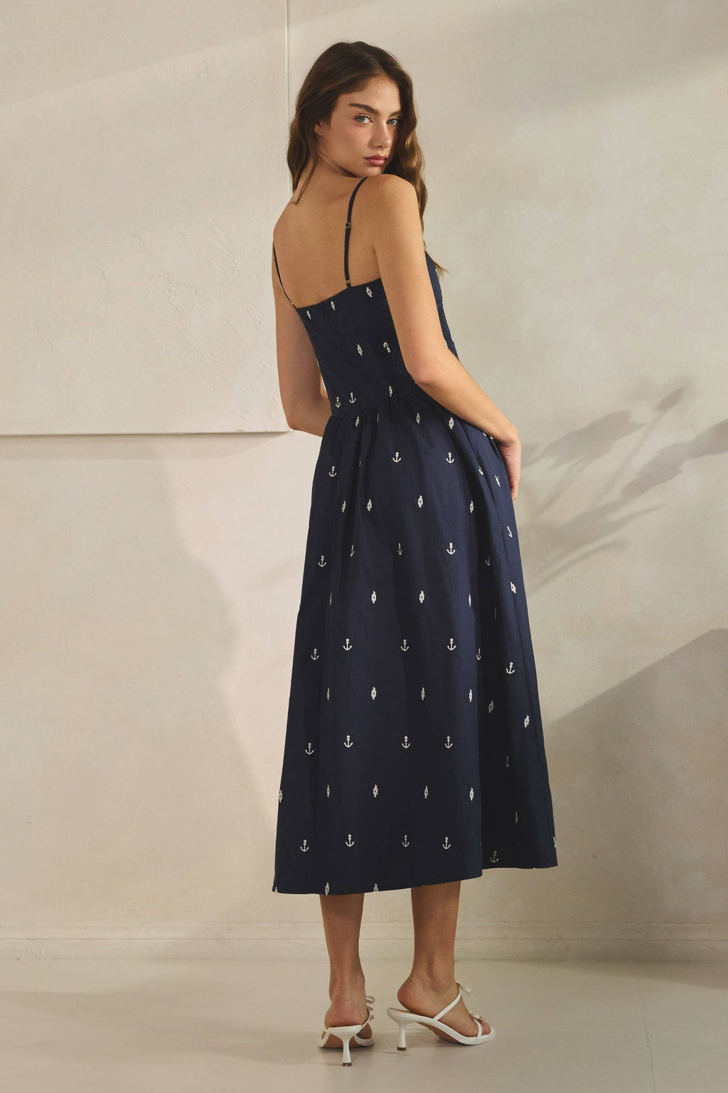 Anchor | Embroidered Maxi Dress 100% Cotton