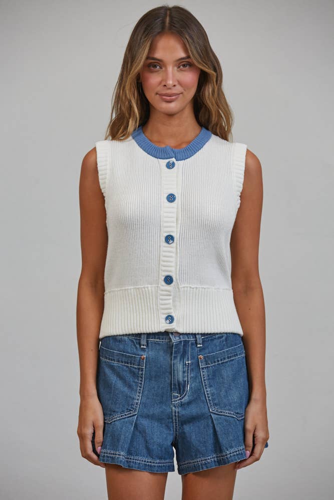 Hampton | Button Down Sweater Vest