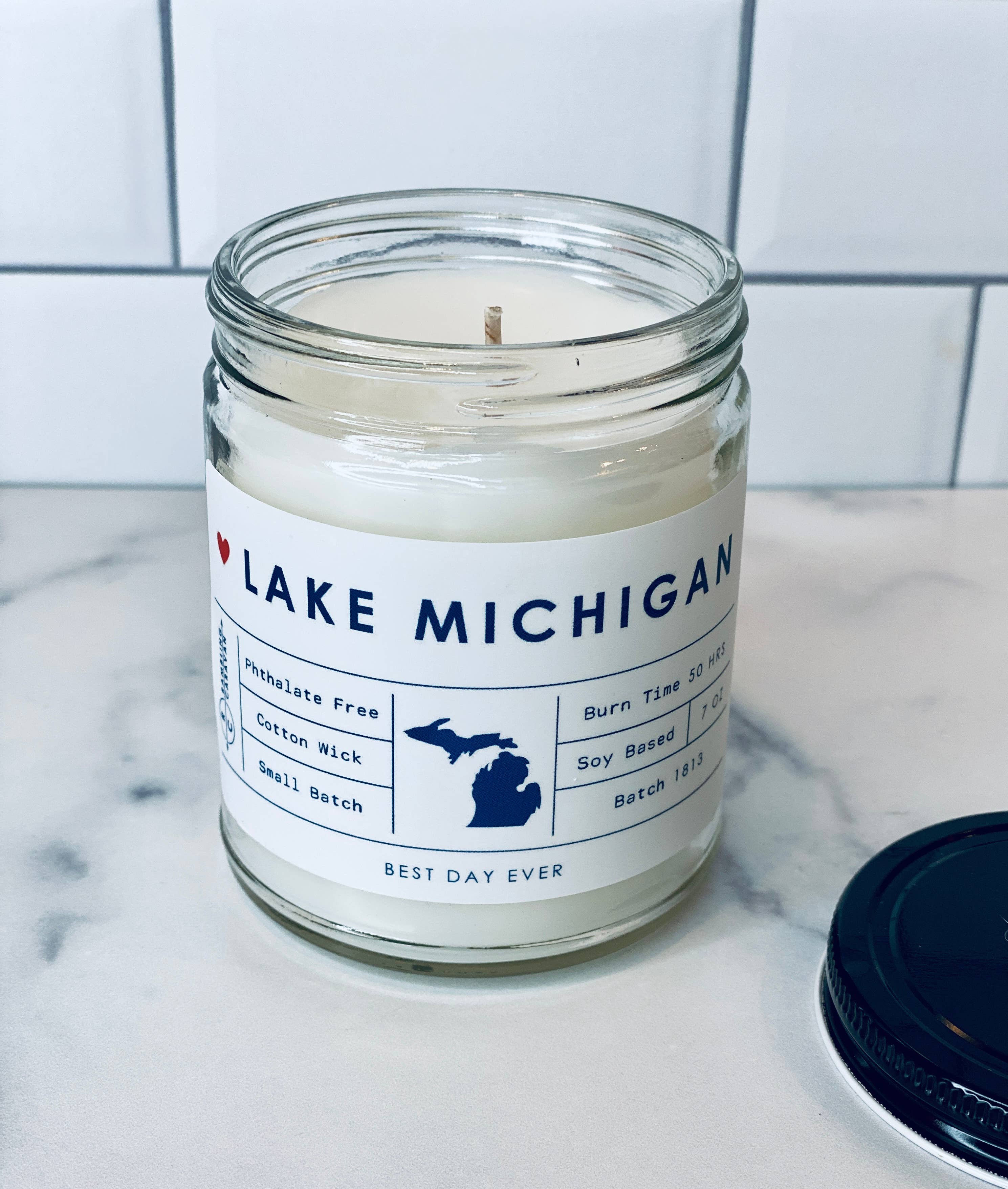 Lake Michigan Candle: Cactus Flower & Jade