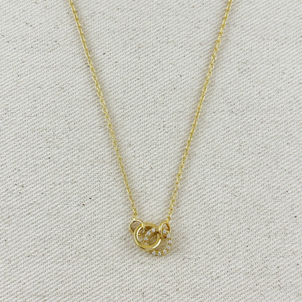 Lucinda | 18k Gold Filled Linked CZ Necklace