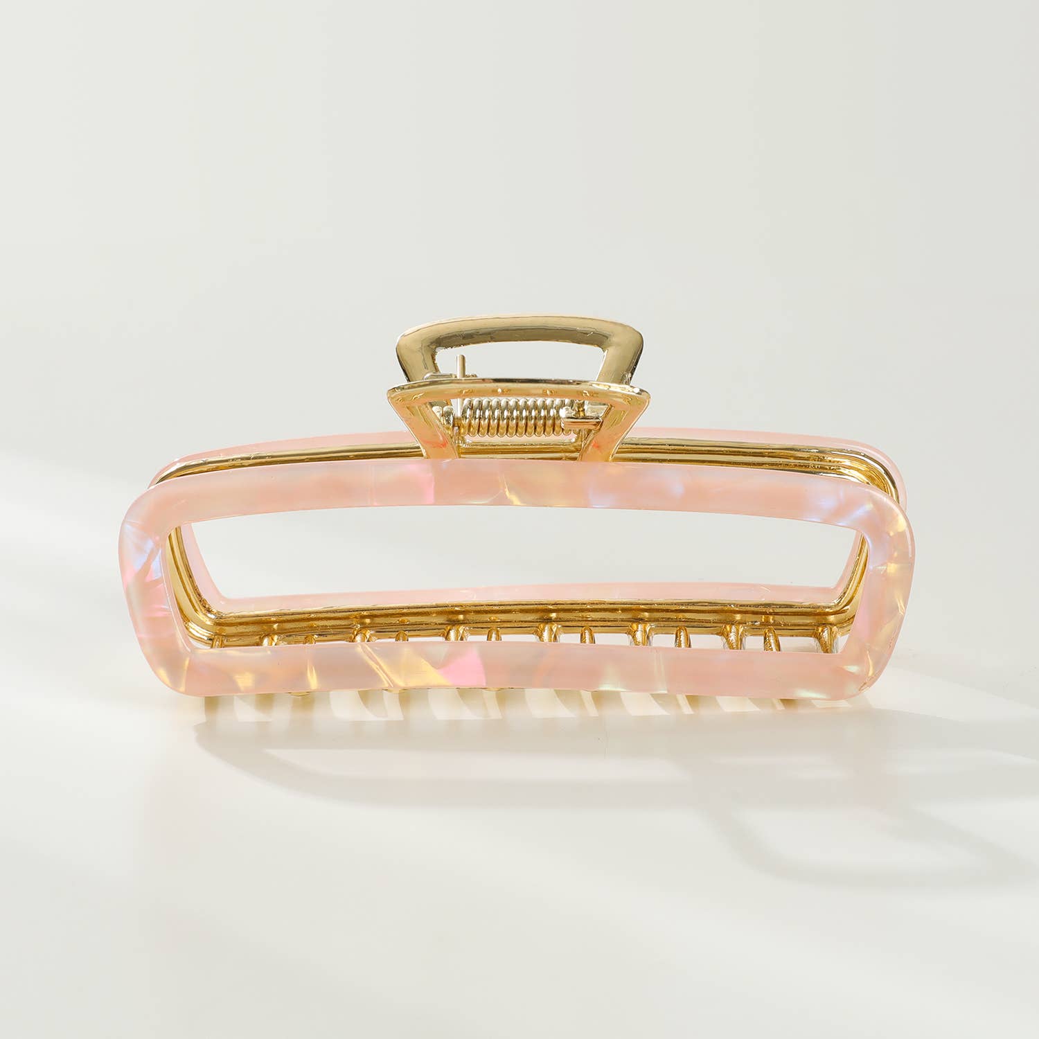 Harlow | Medium Hollow Rectangle Metal Claw Clip