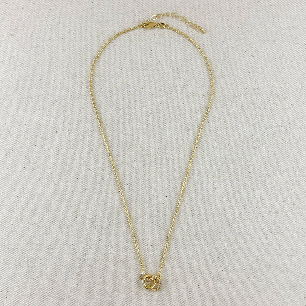Lucinda | 18k Gold Filled Linked CZ Necklace