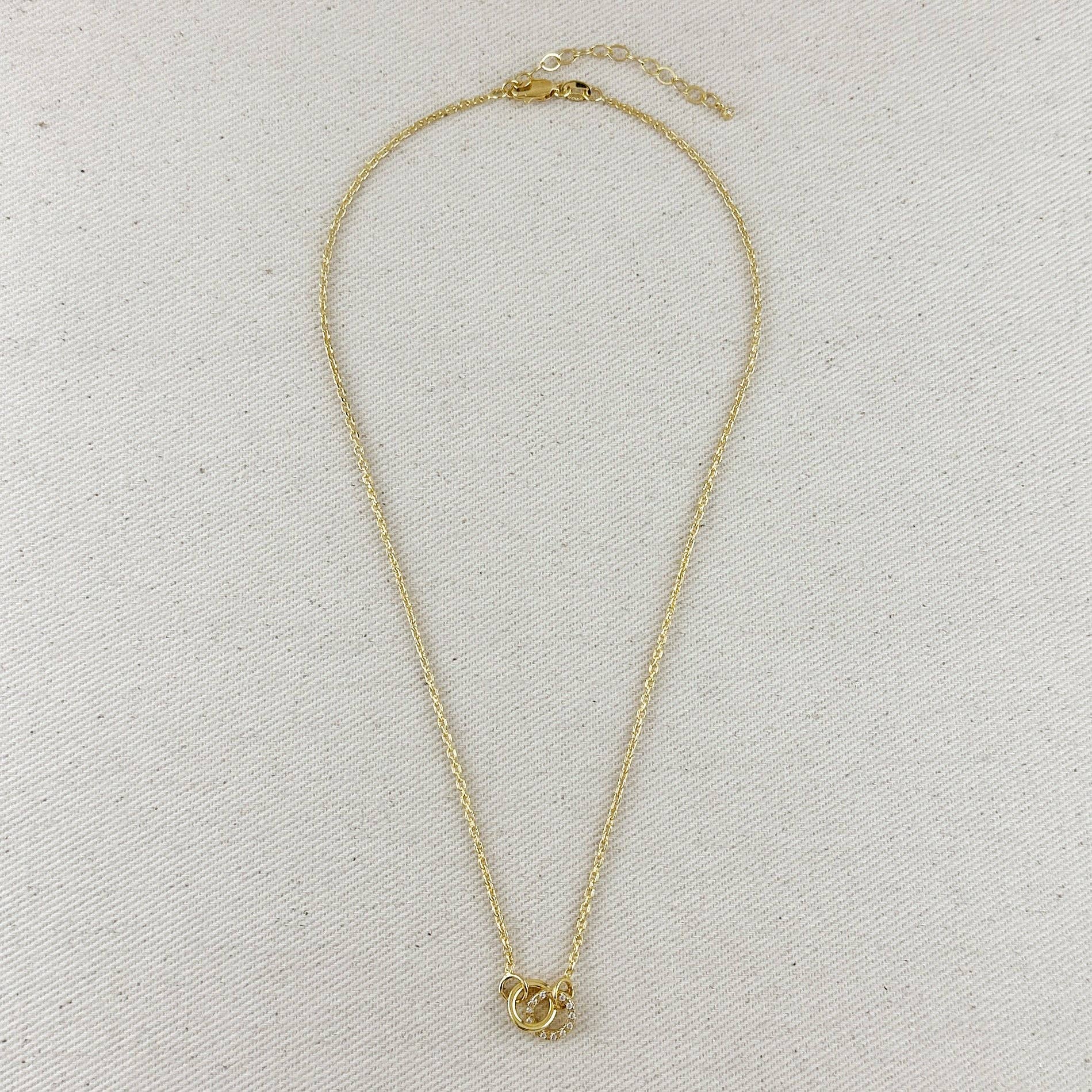 Lucinda | 18k Gold Filled Linked CZ Necklace