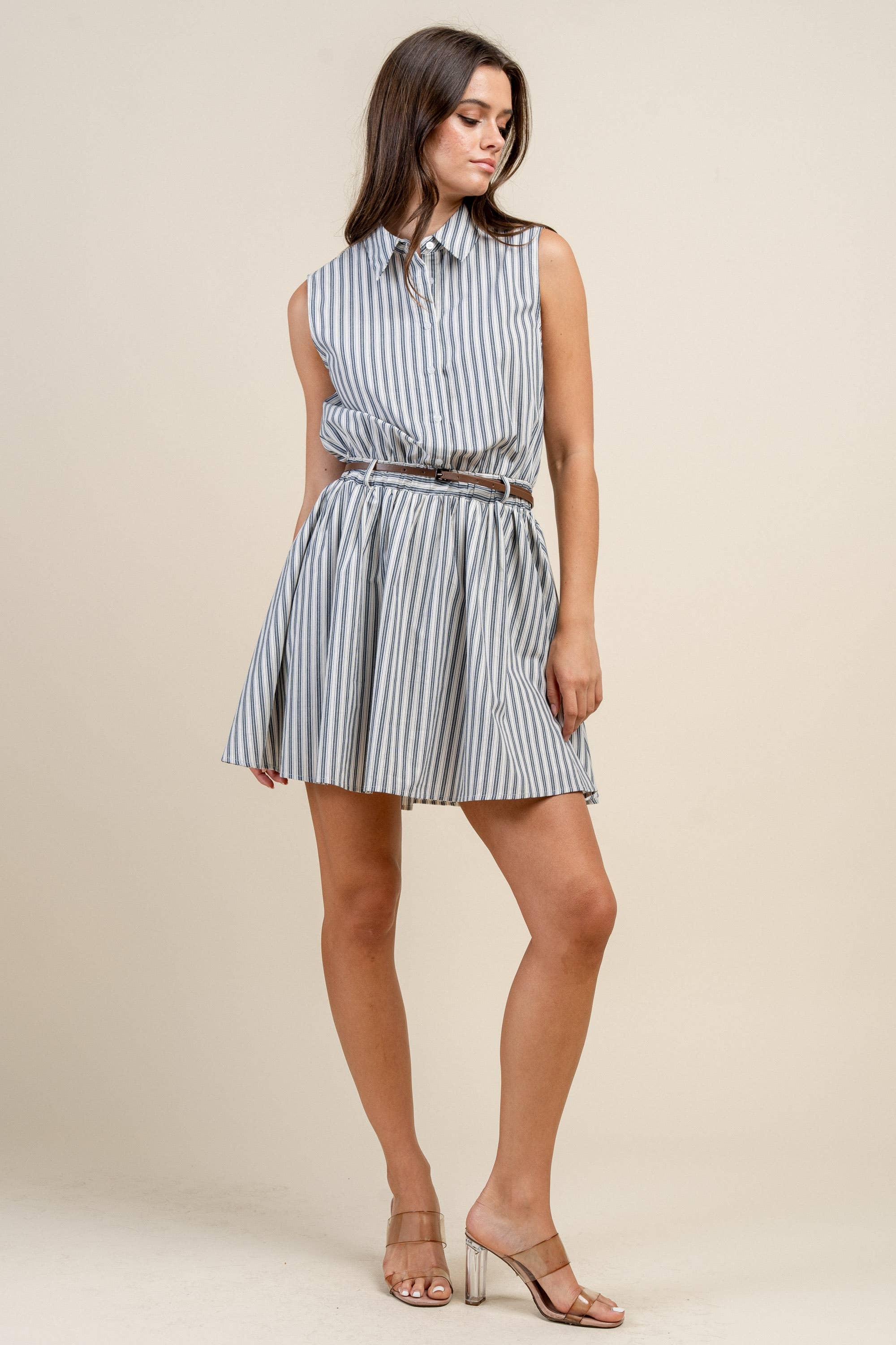 Collins | 100% Cotton Button Down Shirt Dress