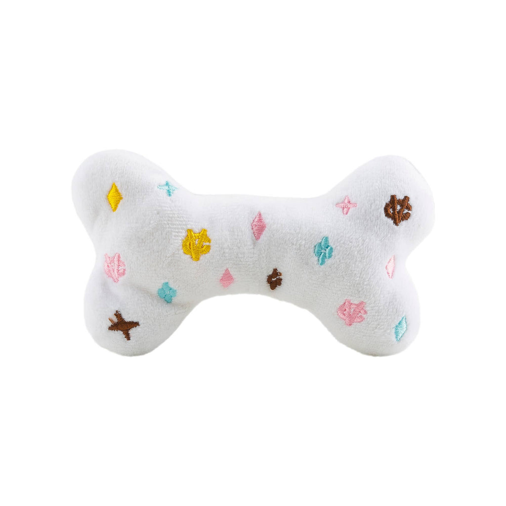Chewy Vuiton Bones Squeaker Dog Toy